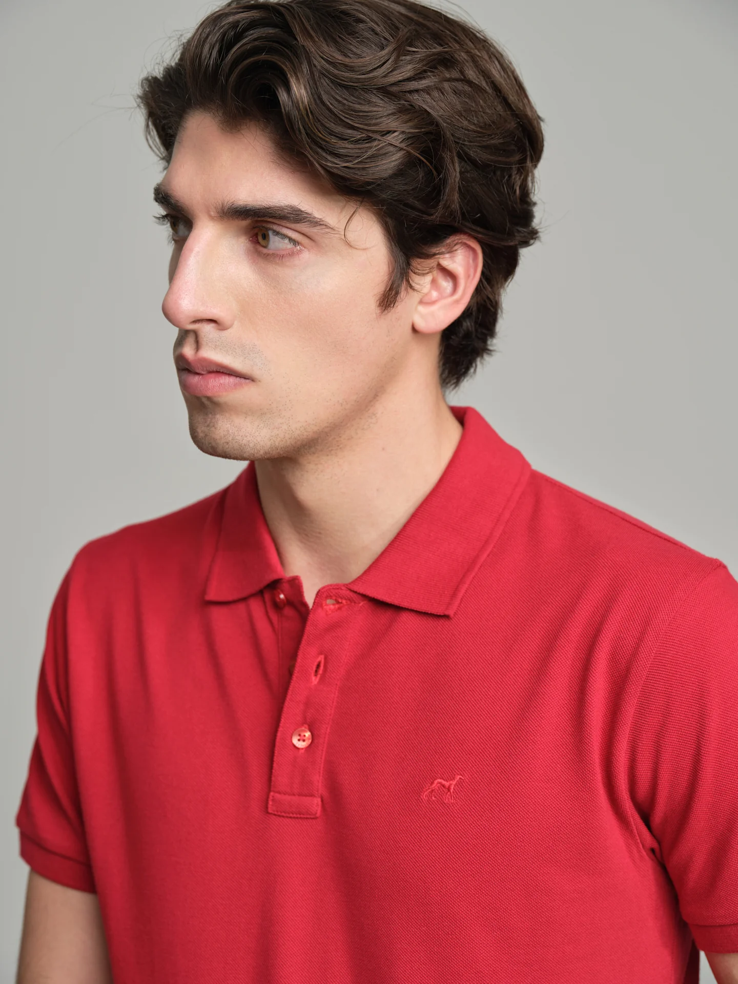 Regular fit basic piquet polo shirt - Image 34