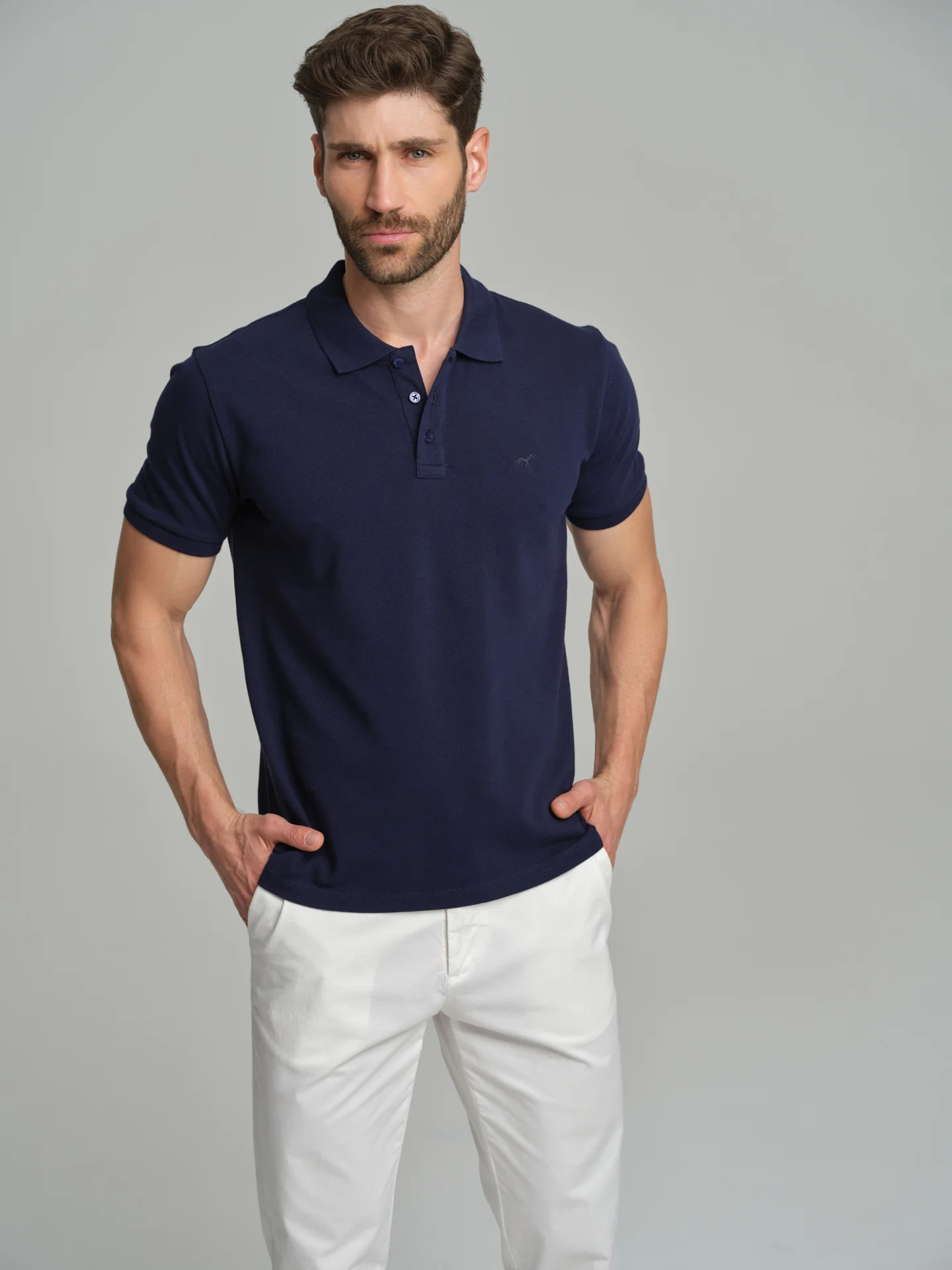 Regular fit basic piquet polo shirt - Image 7
