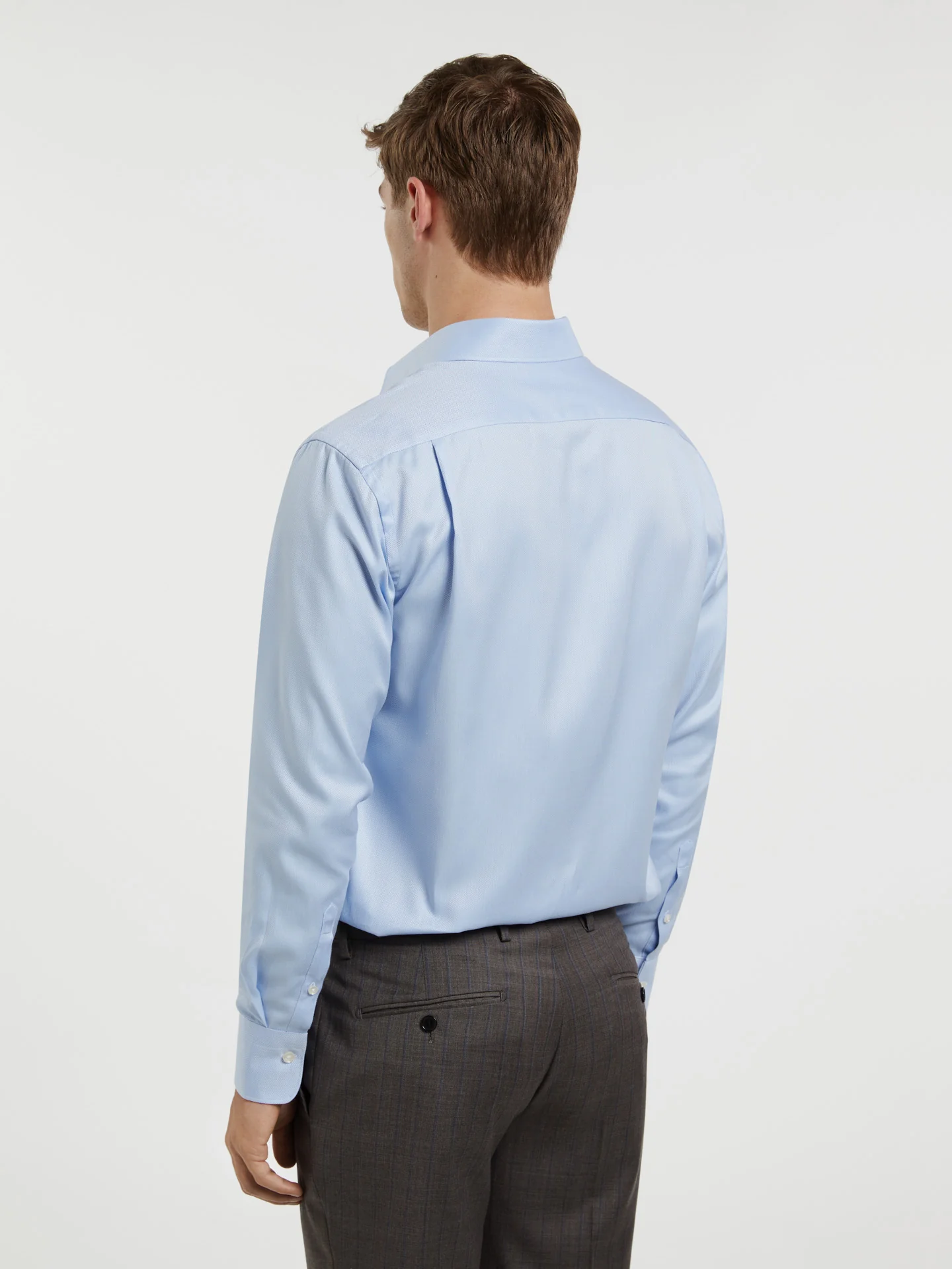 Regular Fit Business herringbone Formal Shirt - Image 3