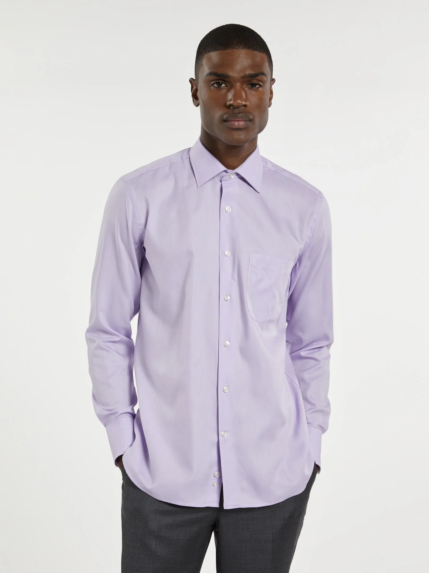 Regular fit business plain oxford formal shirt - Image 11