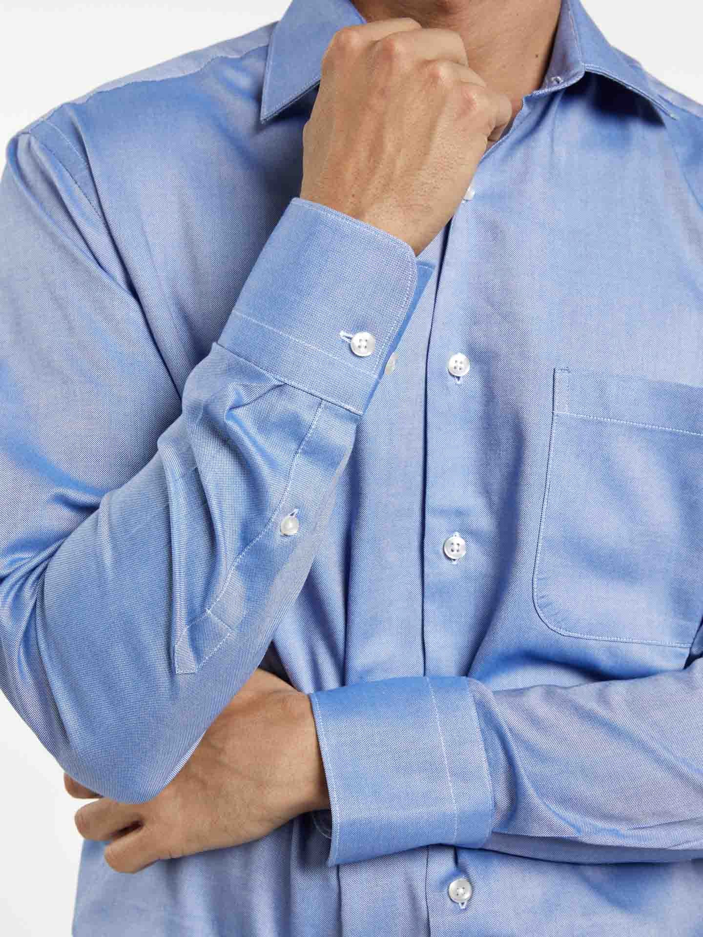 Regular fit business plain oxford formal shirt - Image 2