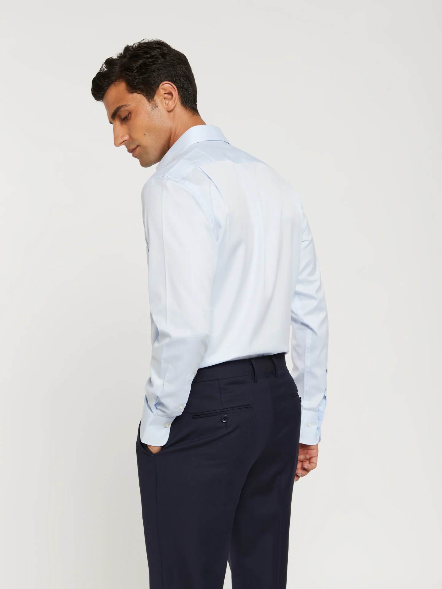 Regular fit business plain twill formal shirt - Image 3