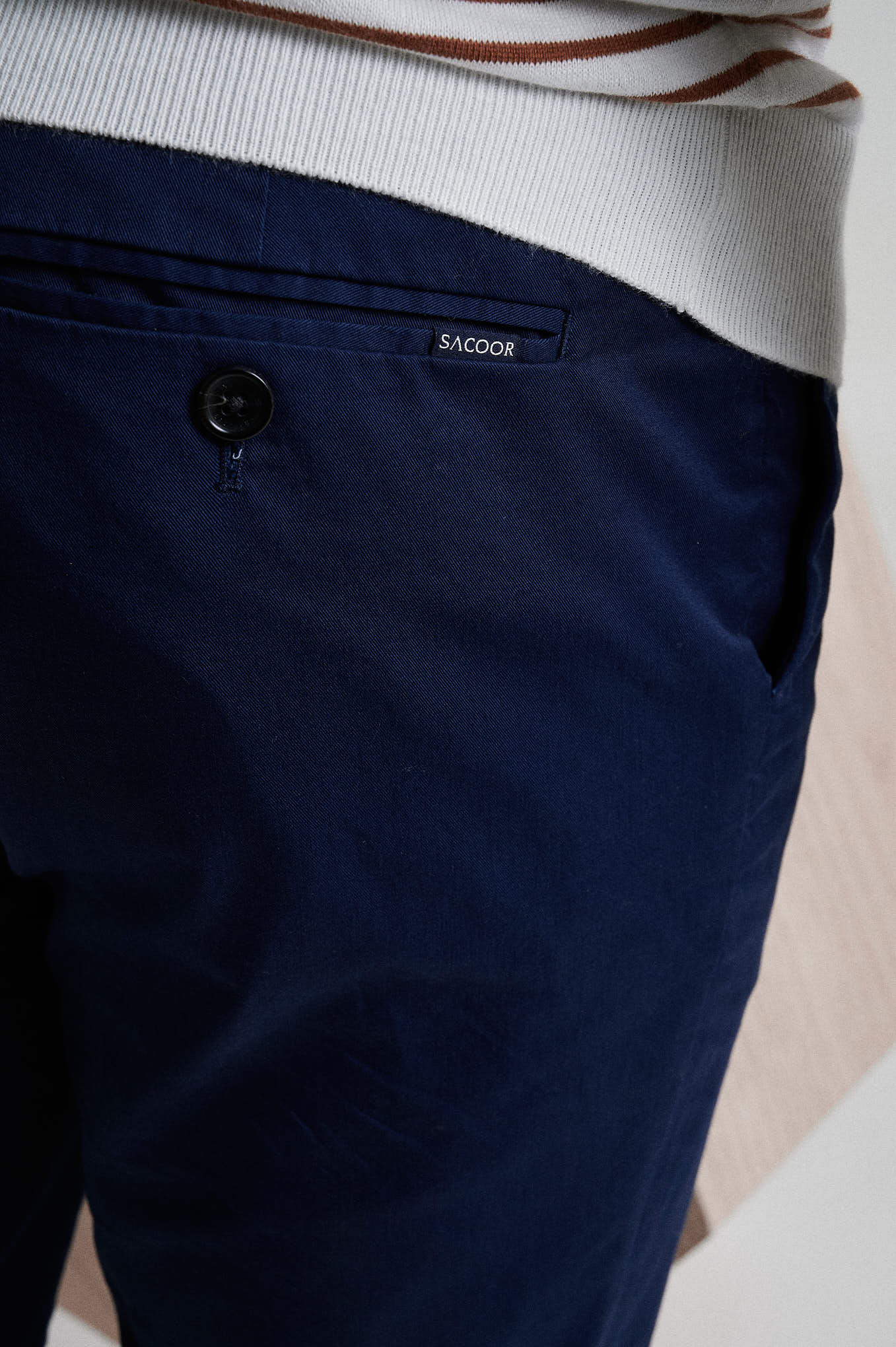 Regular fit chino in Cotton Elastane - Image 12
