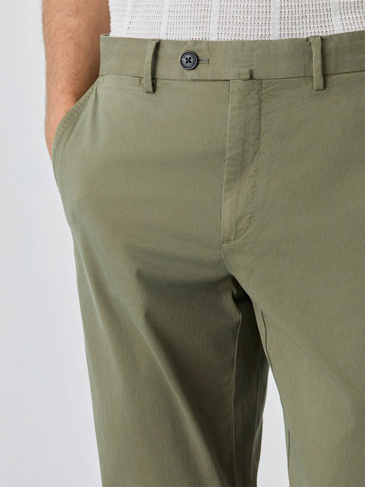 Regular Fit Chino Trousers With Clock Pocket - Image 16