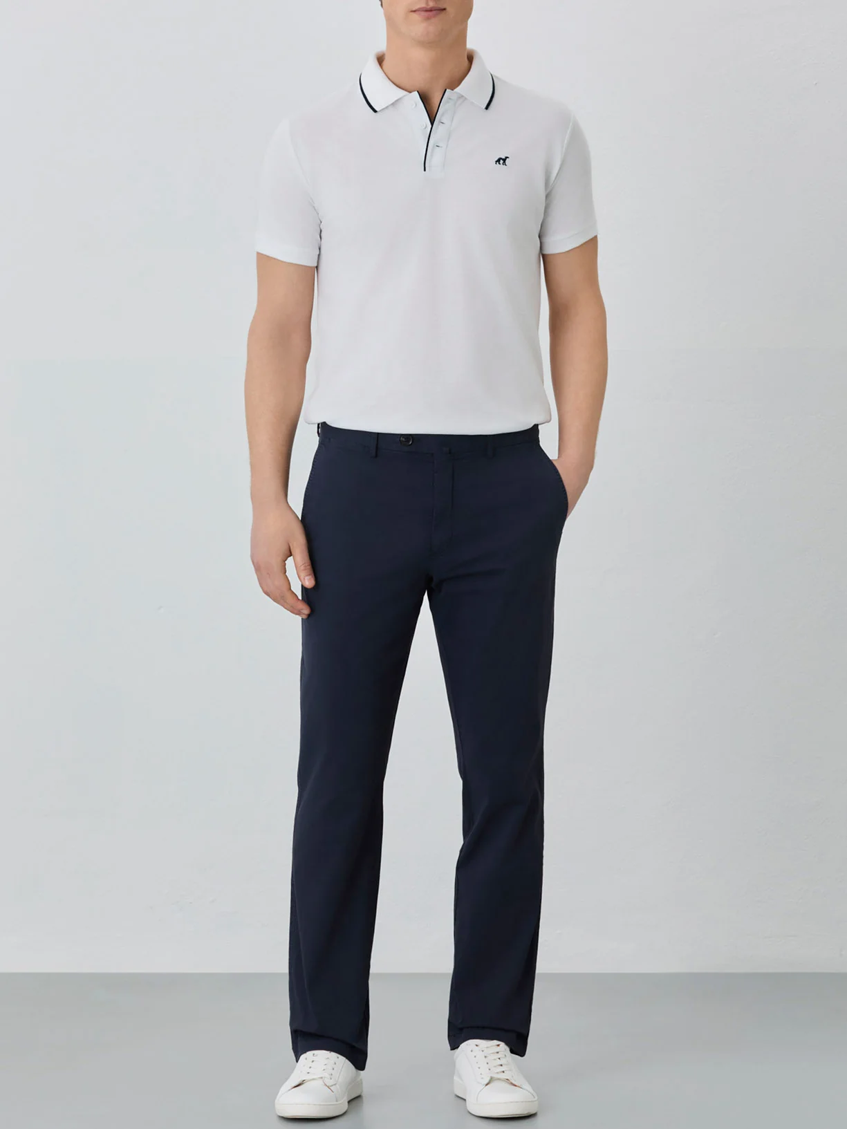 Regular Fit Chino Trousers With Clock Pocket - Image 8