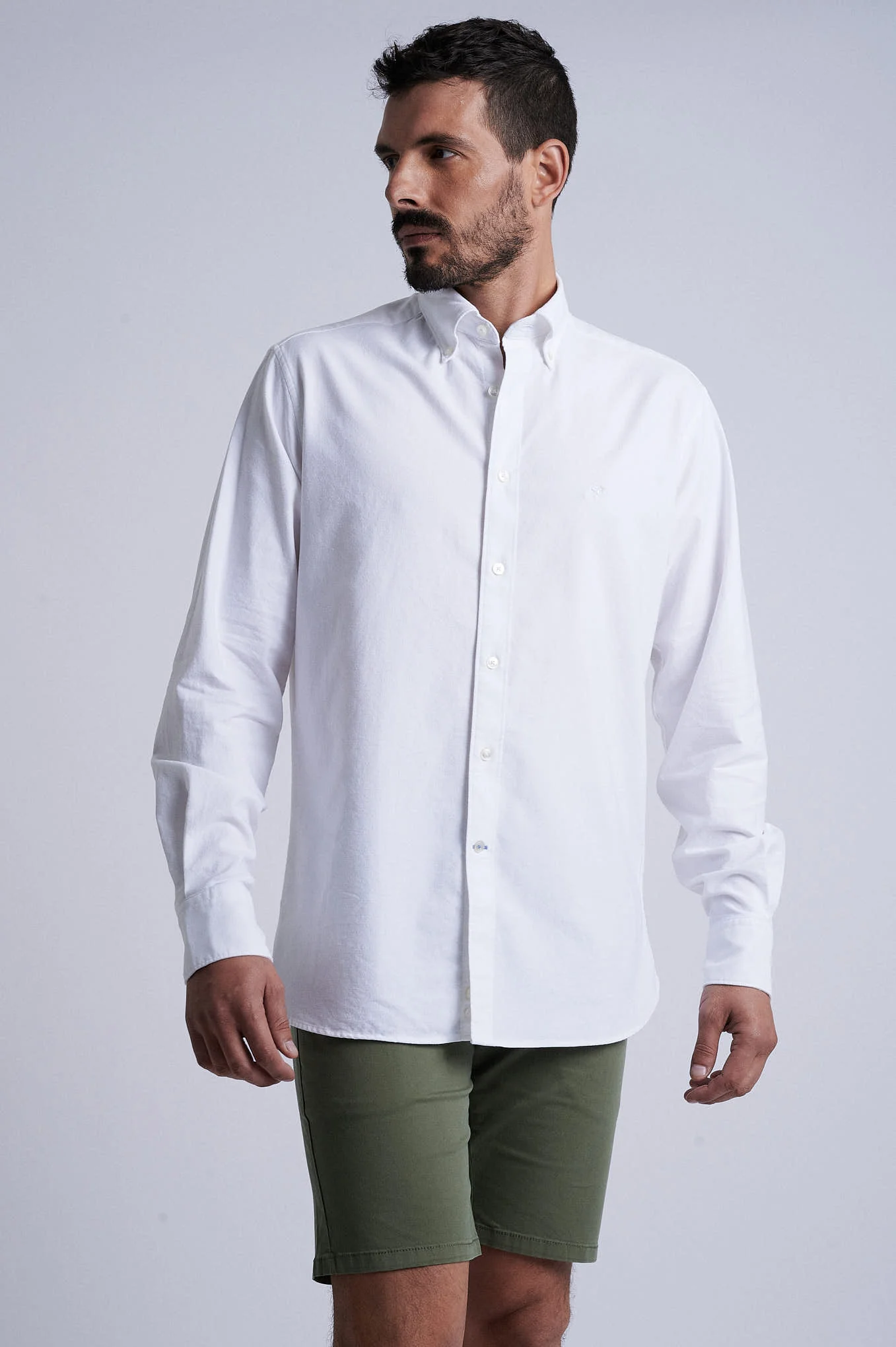 Regular fit cotton elastane comfort oxford shirt - Image 13