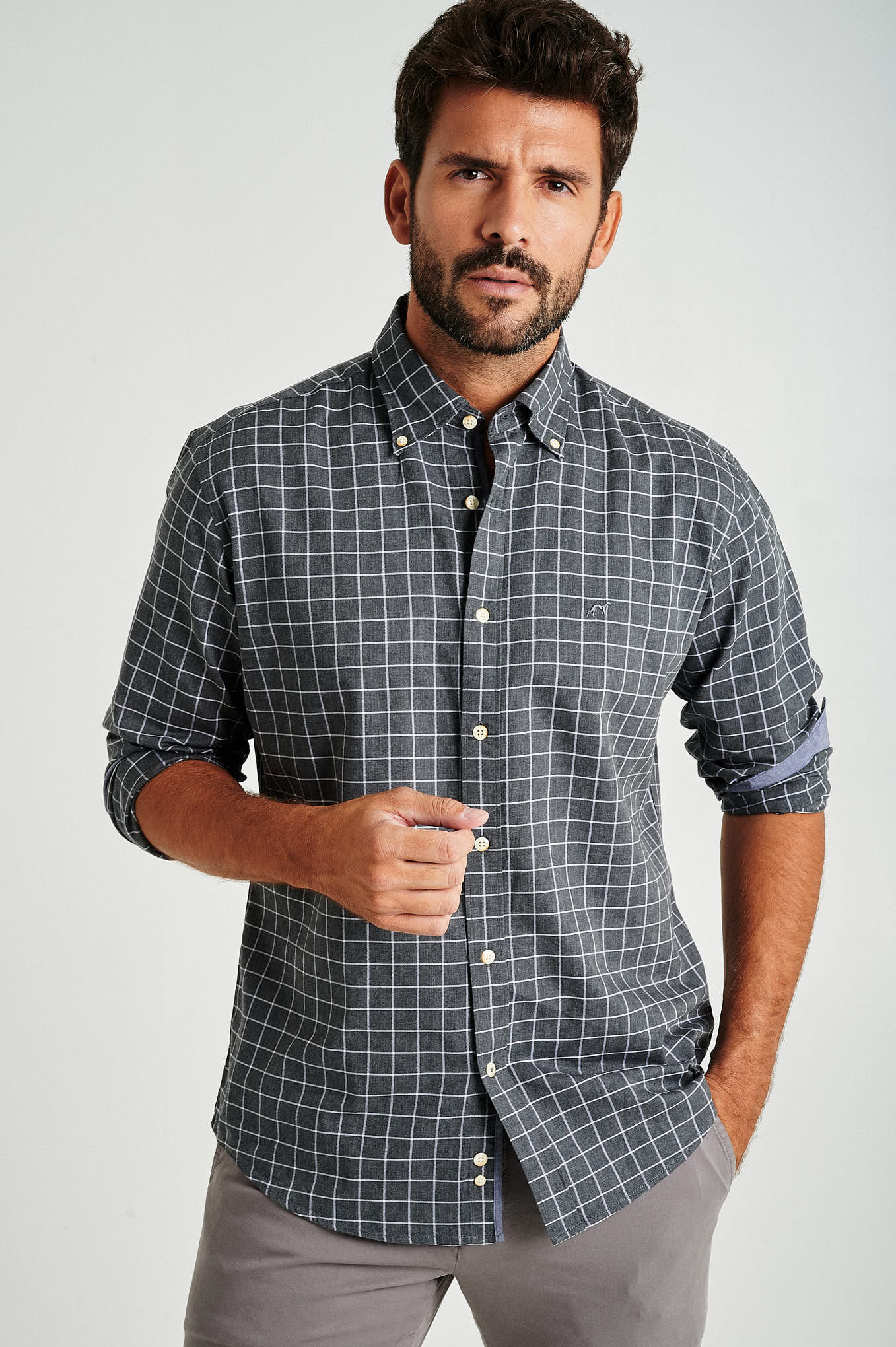 Regular fit cotton shirt