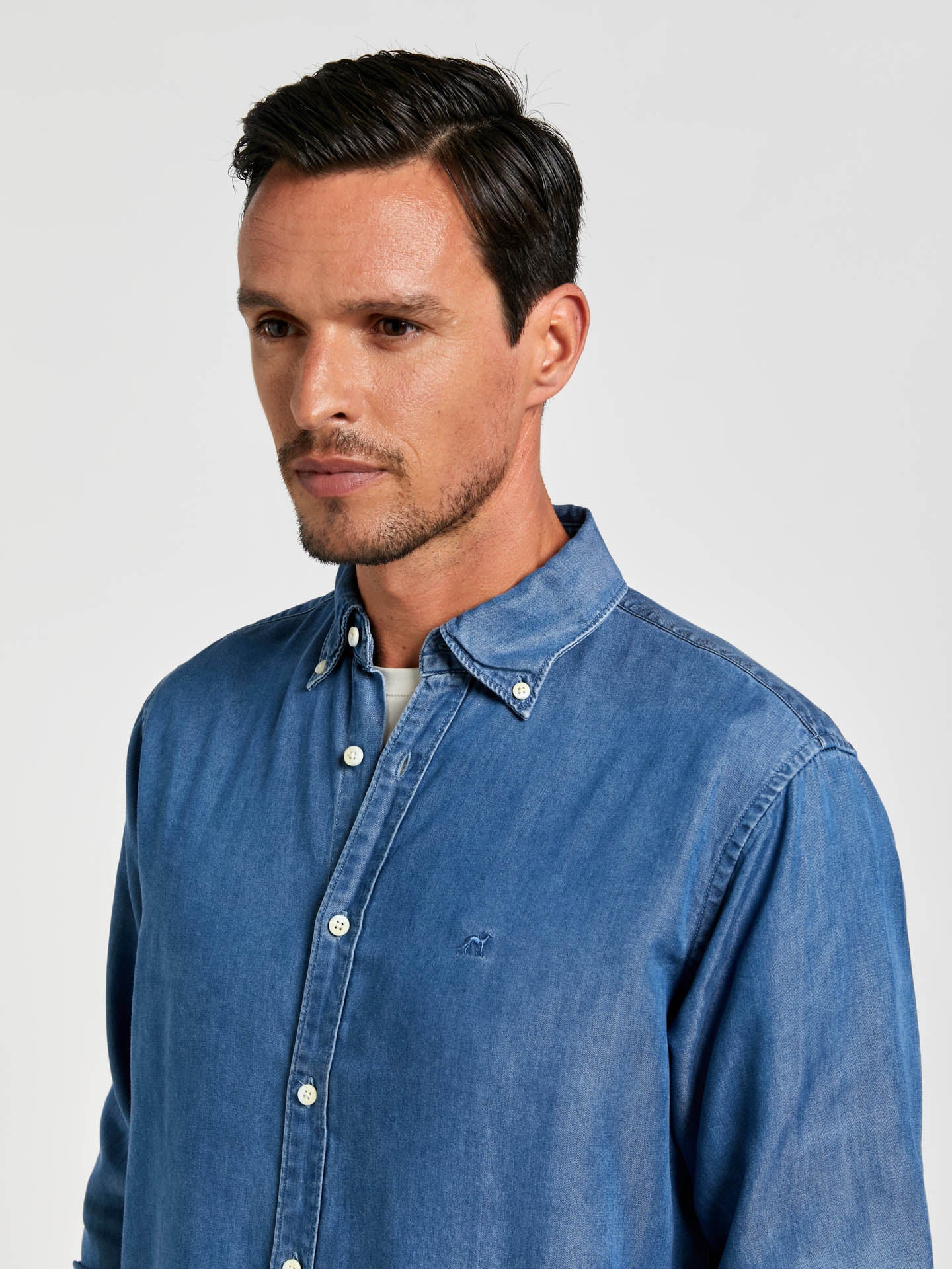 Regular fit denim capsule shirt - Image 5