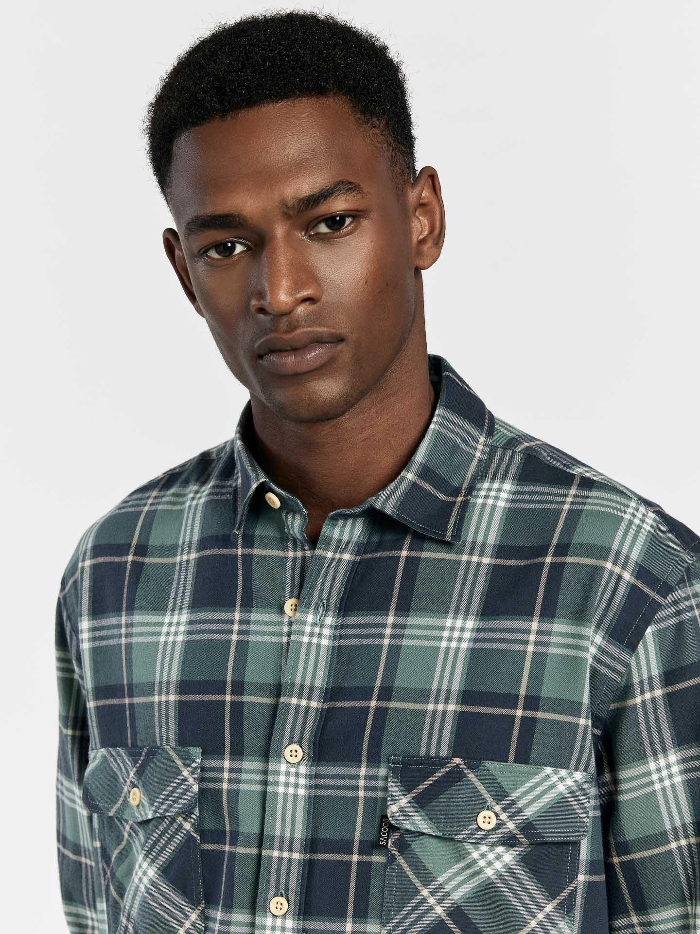 Regular fit flannel shirt - Image 2