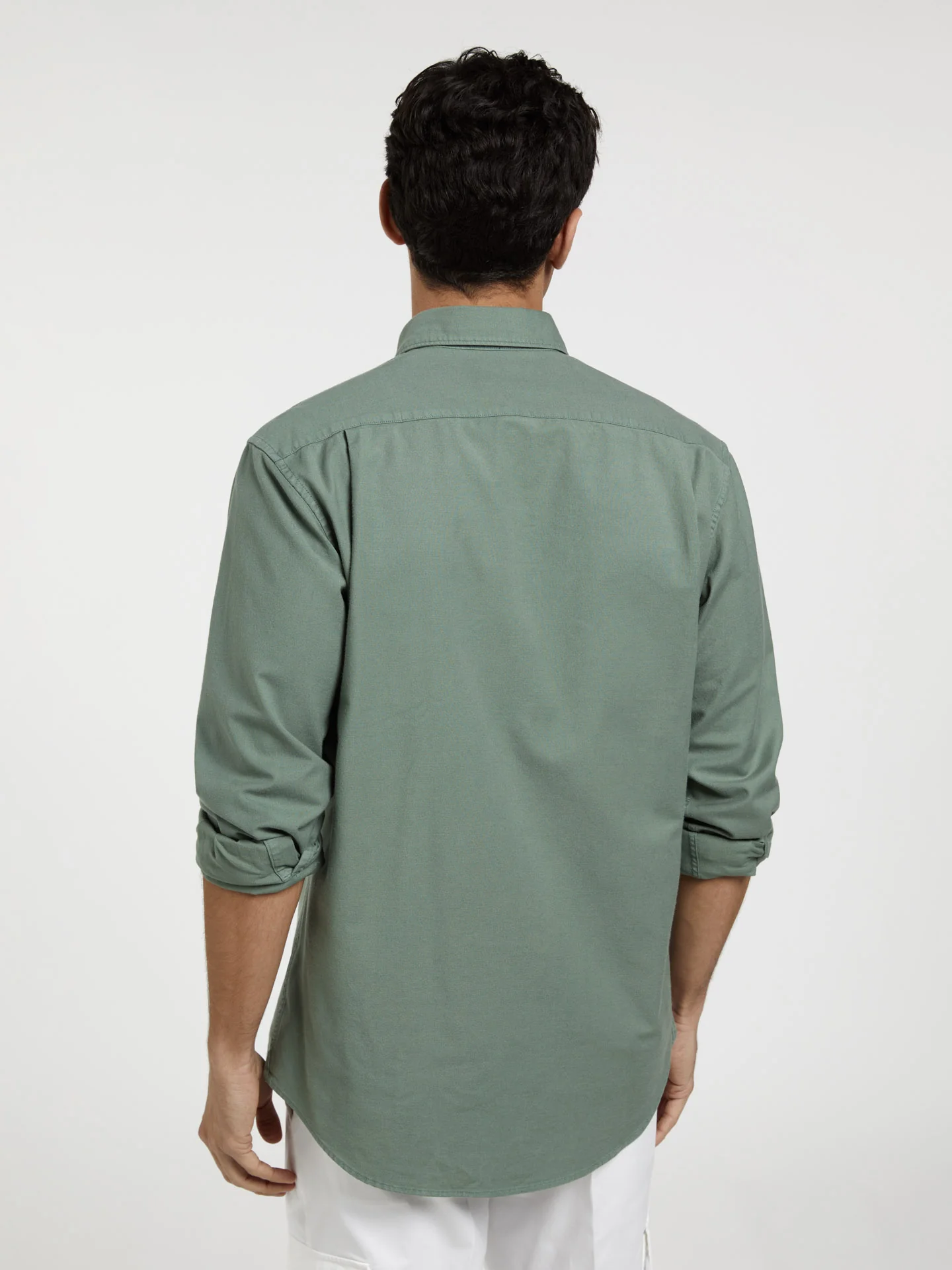 Regular fit garment dye oxford shirt - Image 9