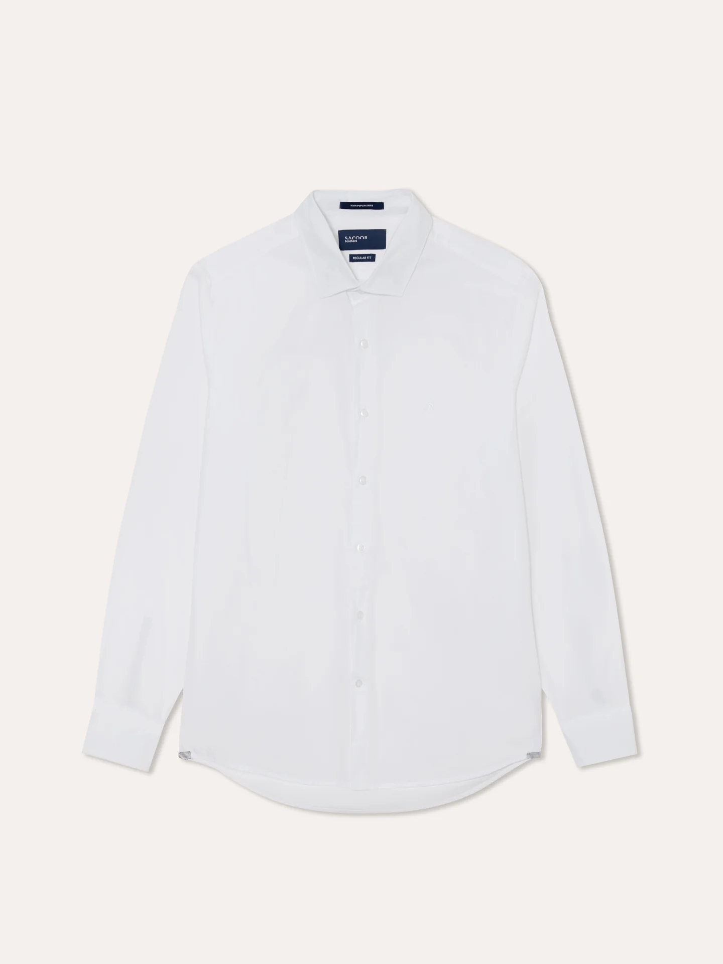 Regular Fit Garment Dye Poplin Open Shirt in Comfort Cotton - Image 4