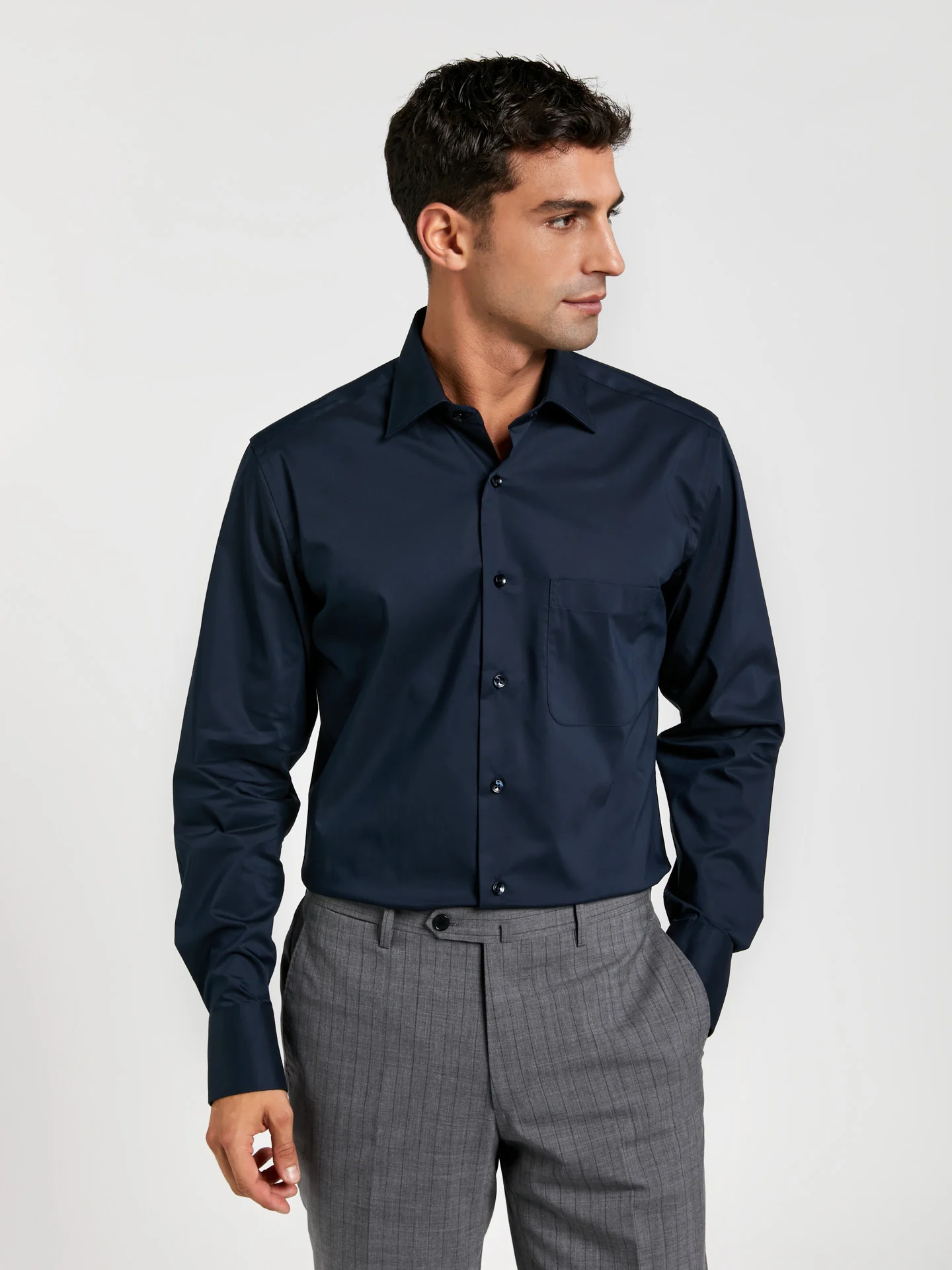 Regular fit k-easy plain poplin comfort shirt - Image 6