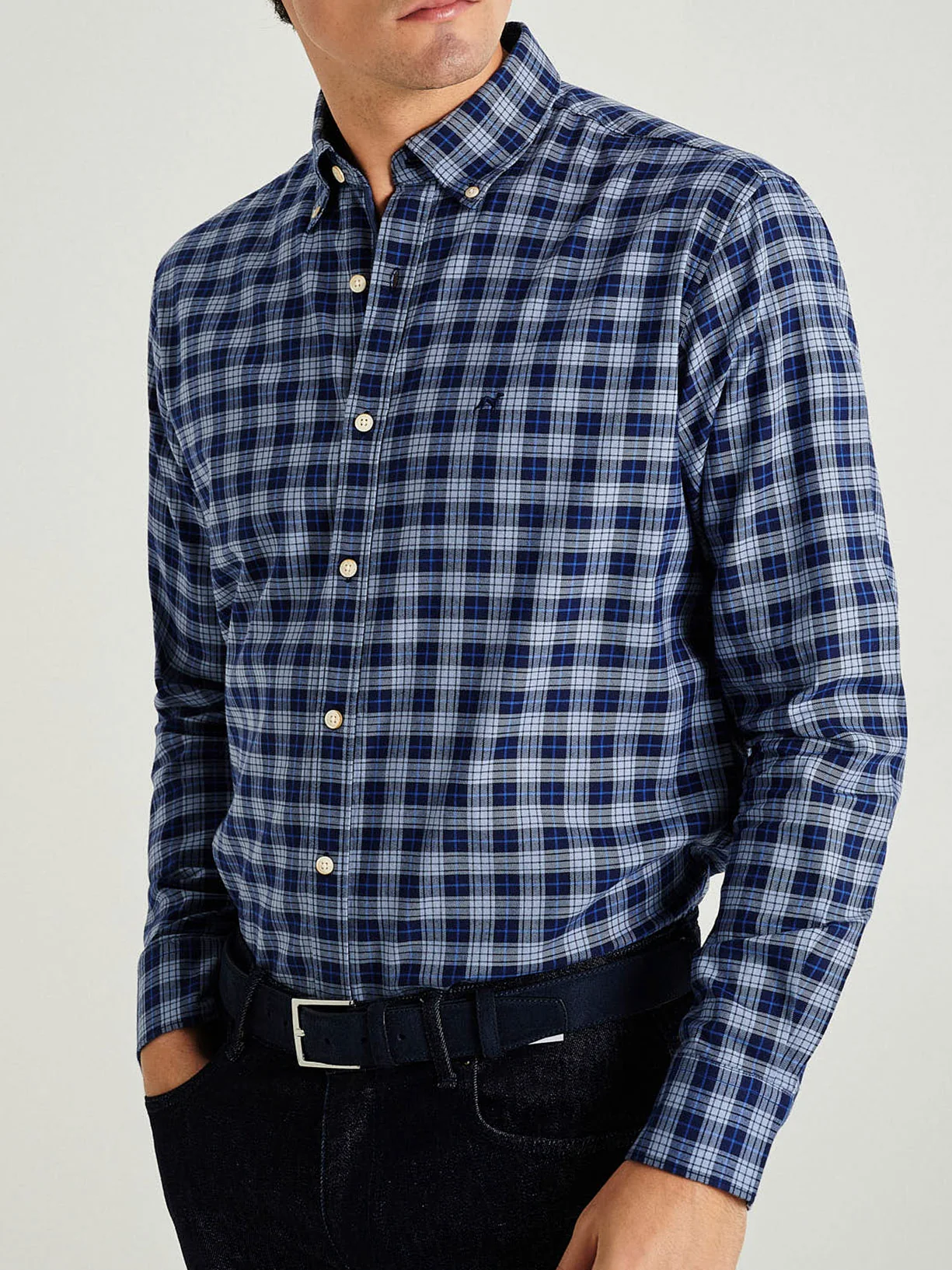 Regular fit plaids shirt