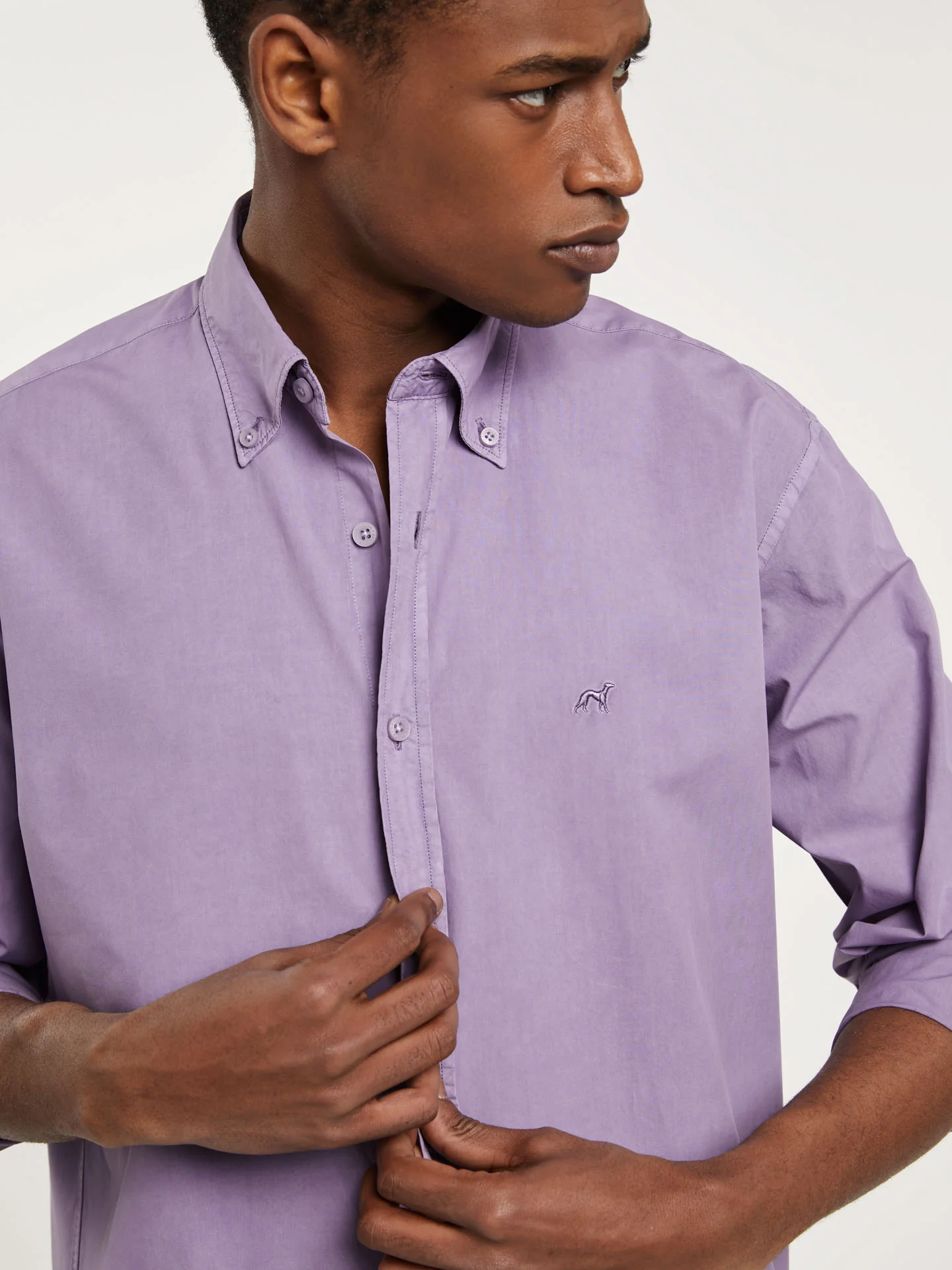 Regular fit poplin faded shirt - Image 14