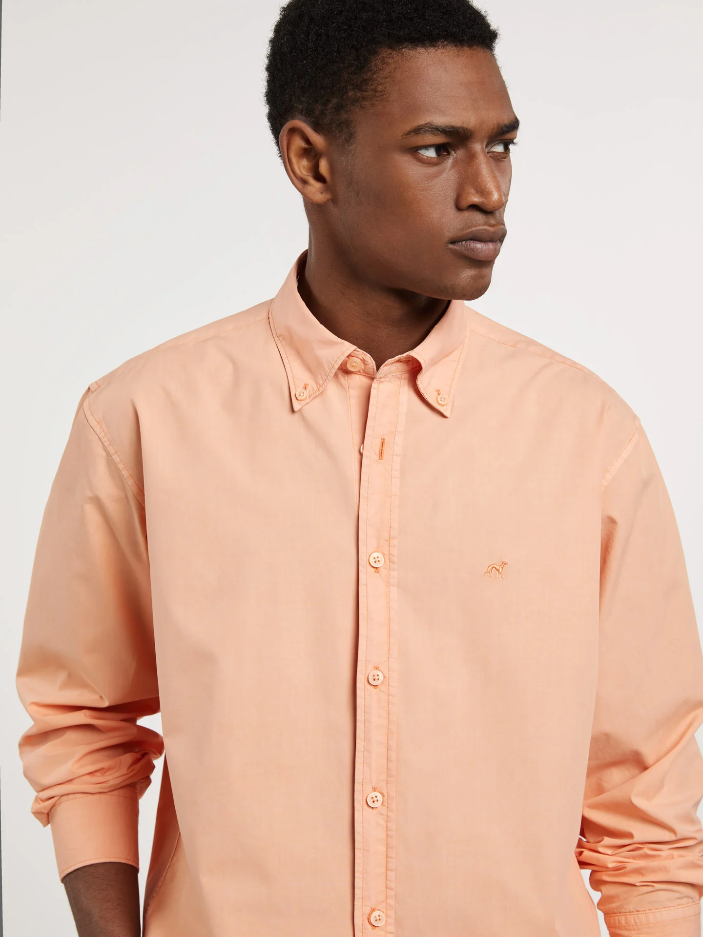 Regular fit poplin faded shirt - Image 17
