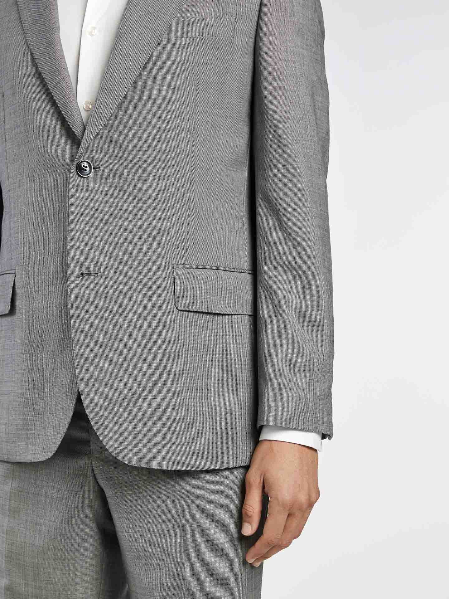 Regular Fit Sharkskin suit in 100% Wool - Image 4