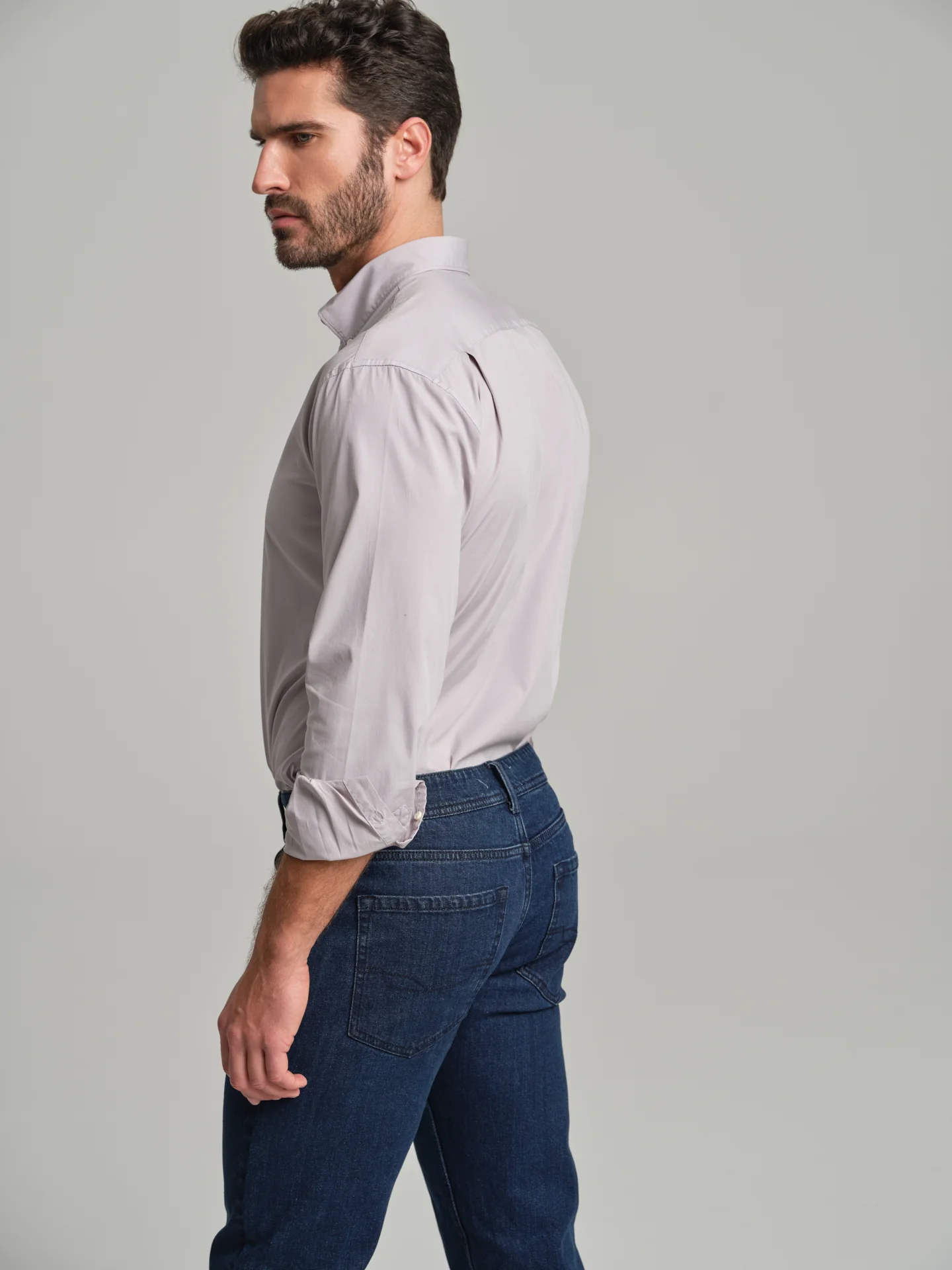 Regular fit sport poplin garment dye shirt - Image 30