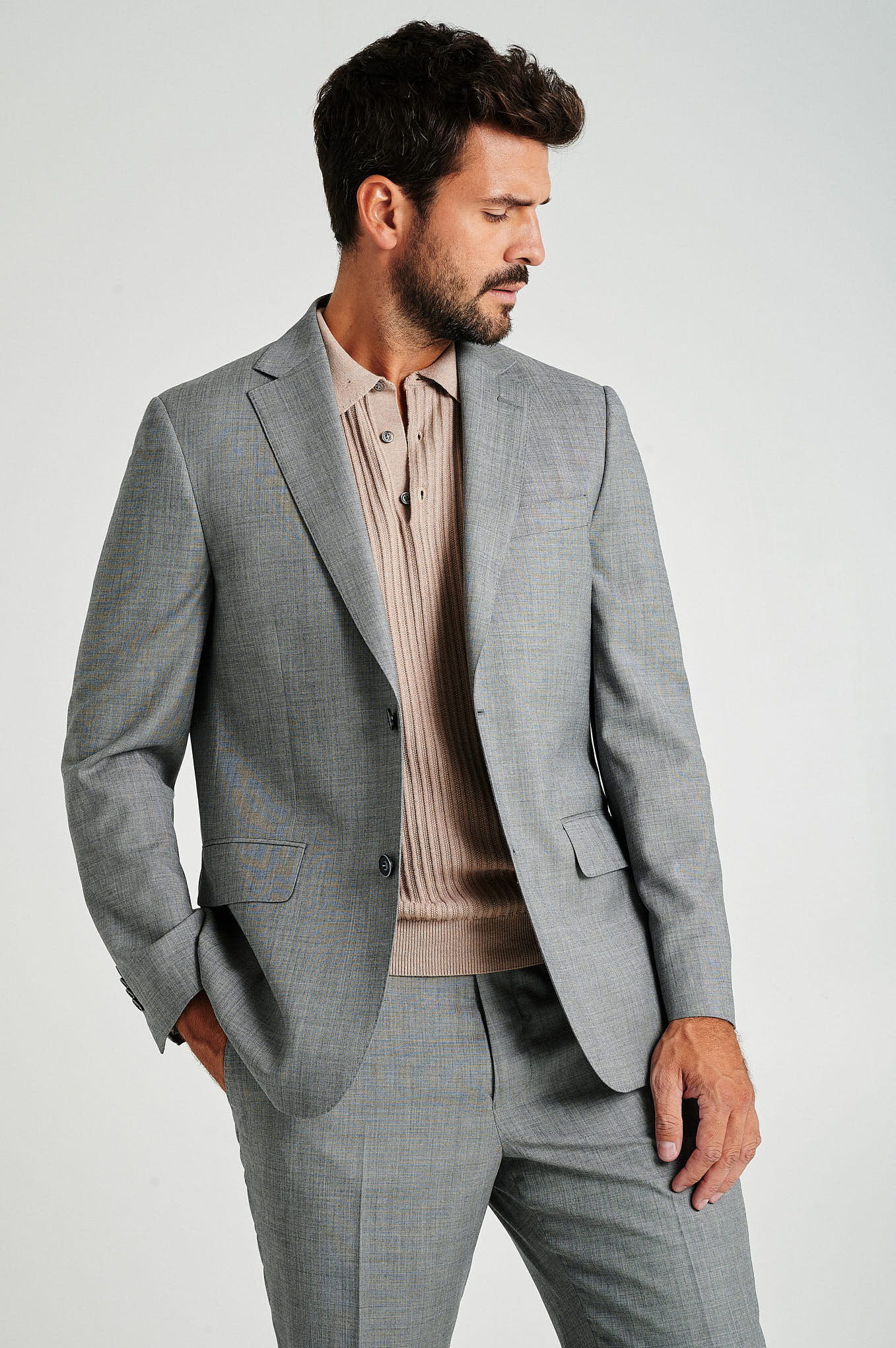 Regular fit wool suit - Image 3