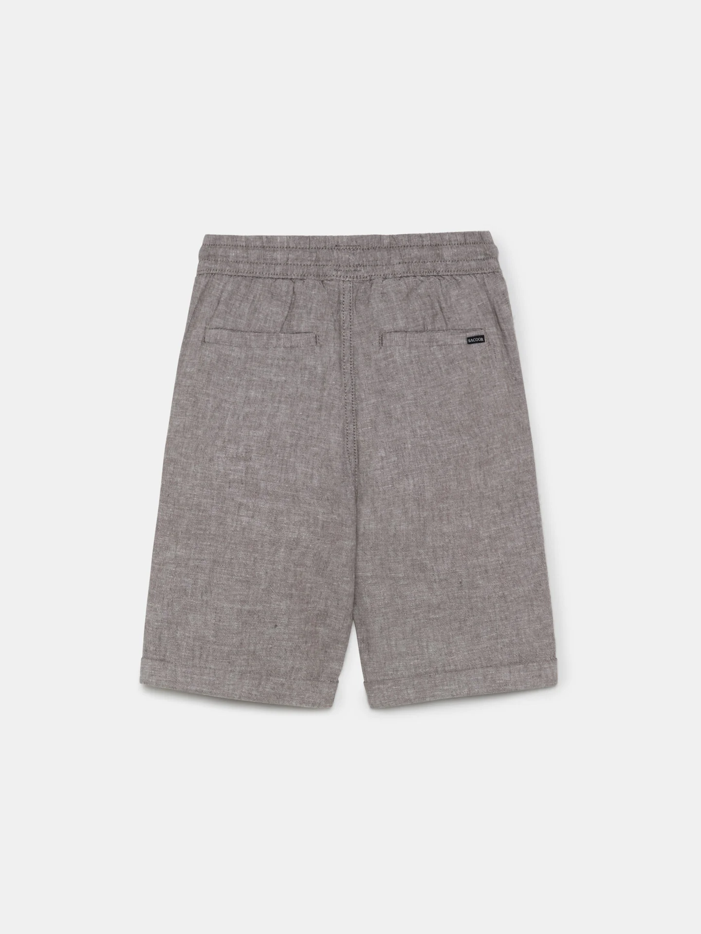Relaxed Linen Bermuda Shorts - Image 2