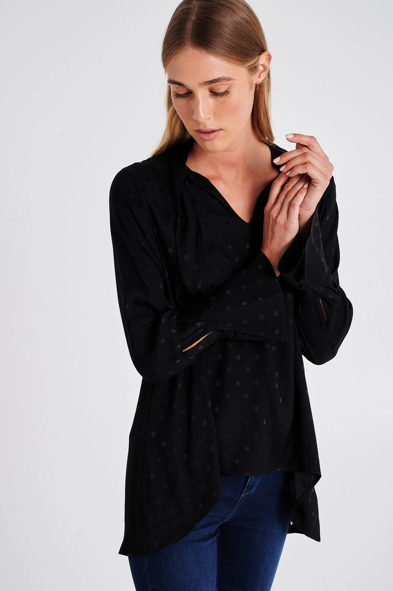 Respekt Jacquard Dots Blouse