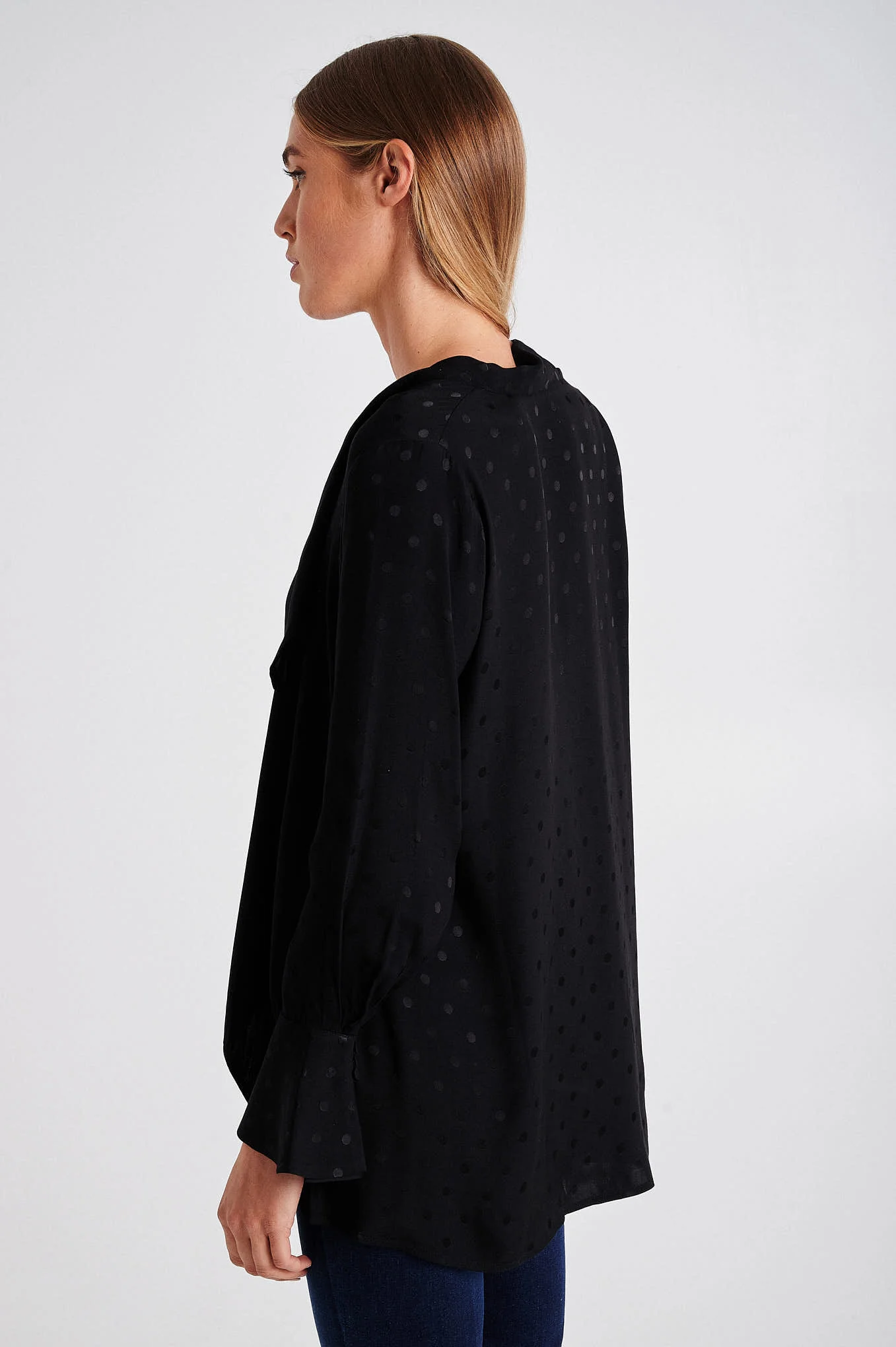 Respekt Jacquard Dots Blouse - Image 5