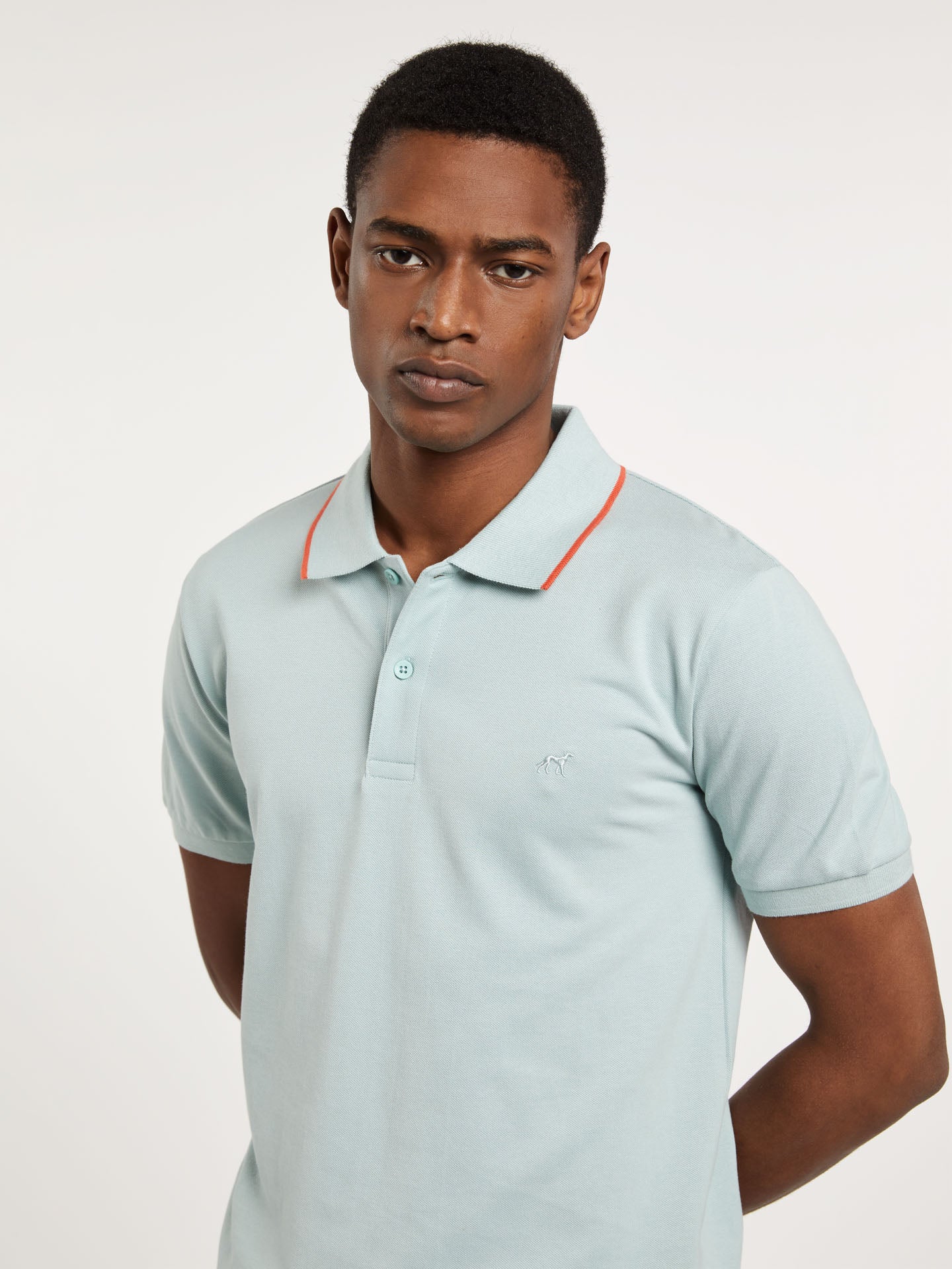 Respekt Polo Piqué Shirt With Contrast - Image 14