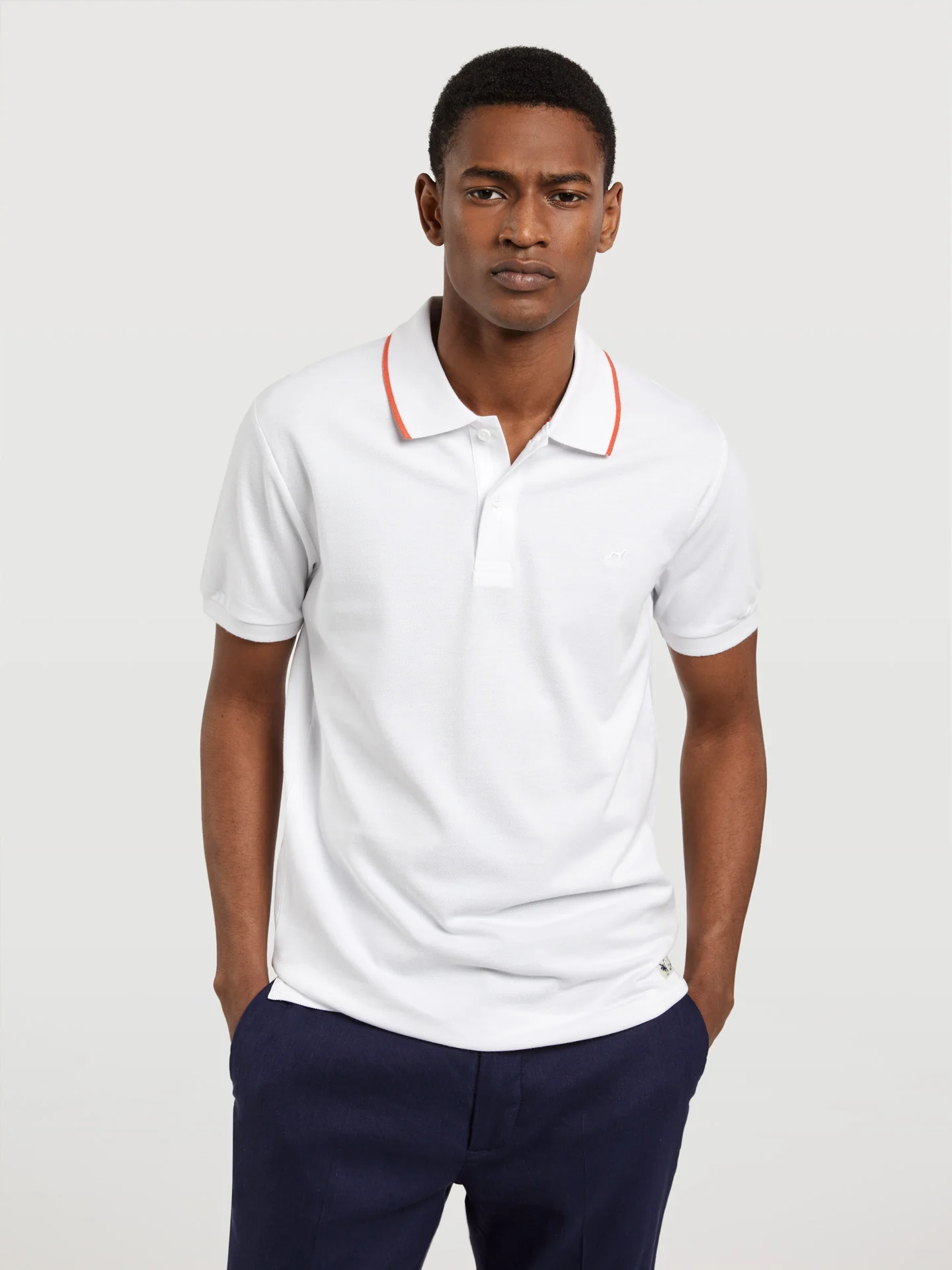 Respekt Polo Piqué Shirt With Contrast - Image 16