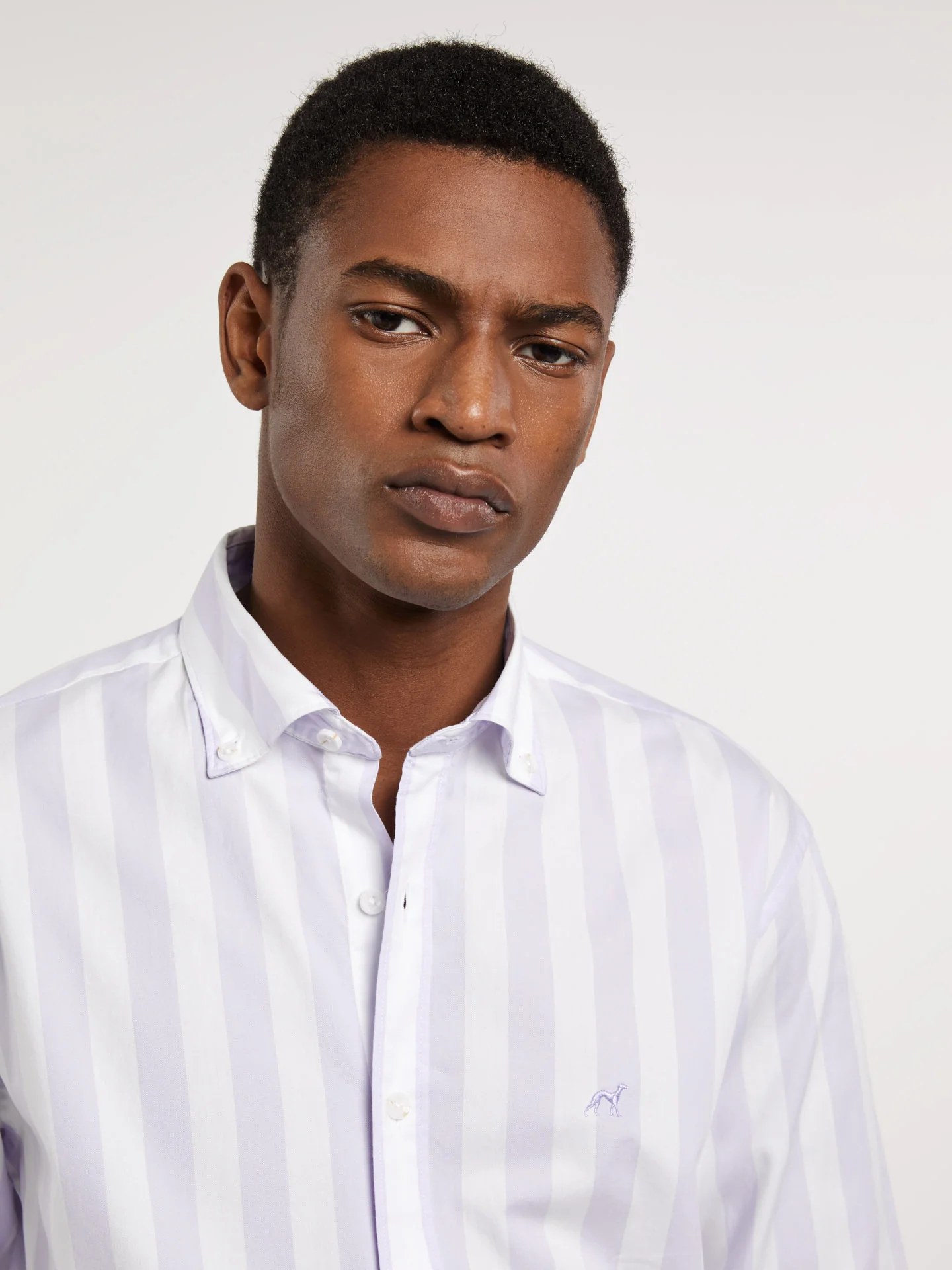 Respekt slim fit candy stripes oxford shirt - Image 2