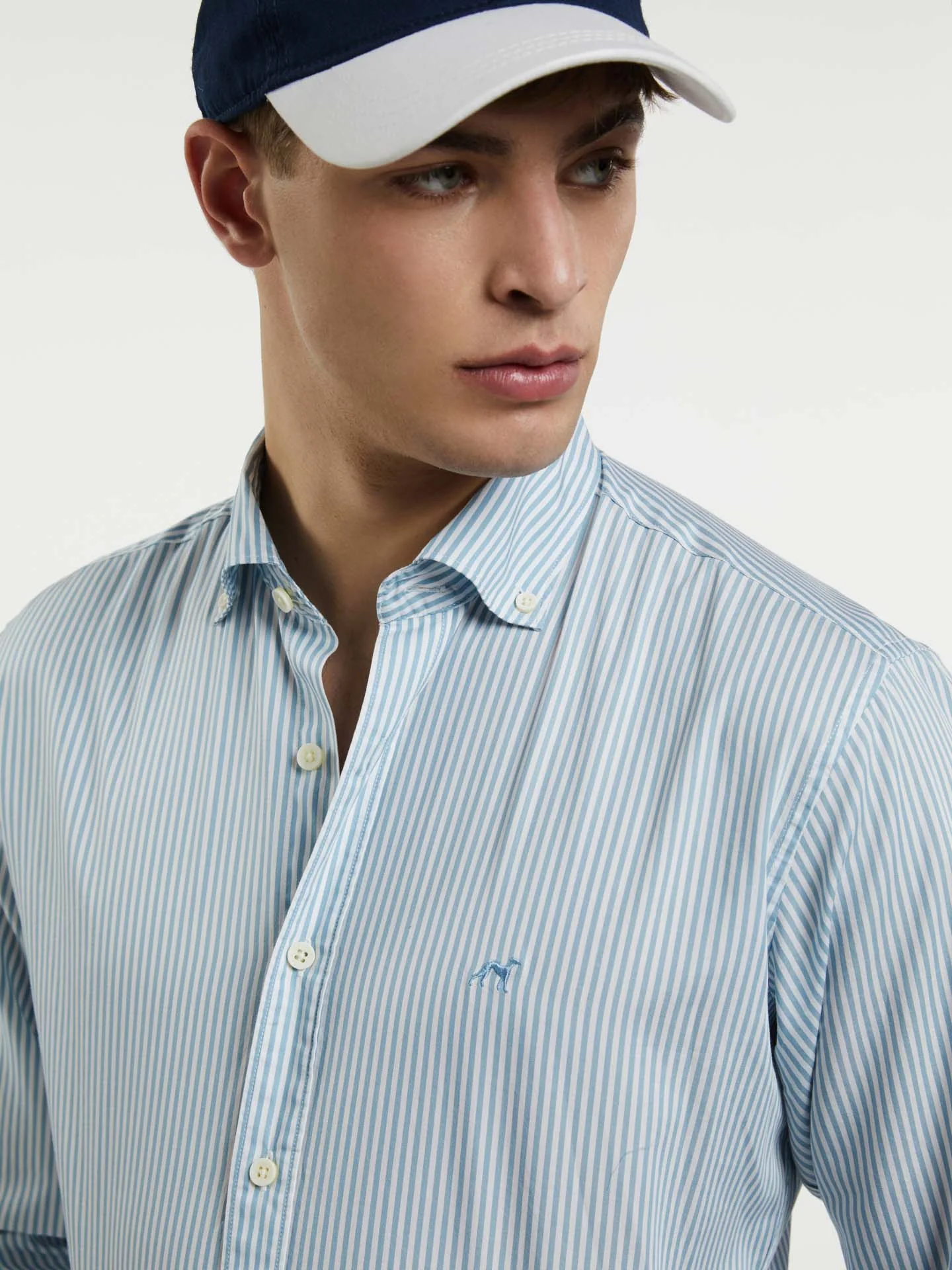 Respekt slim fit striped shirt - Image 4