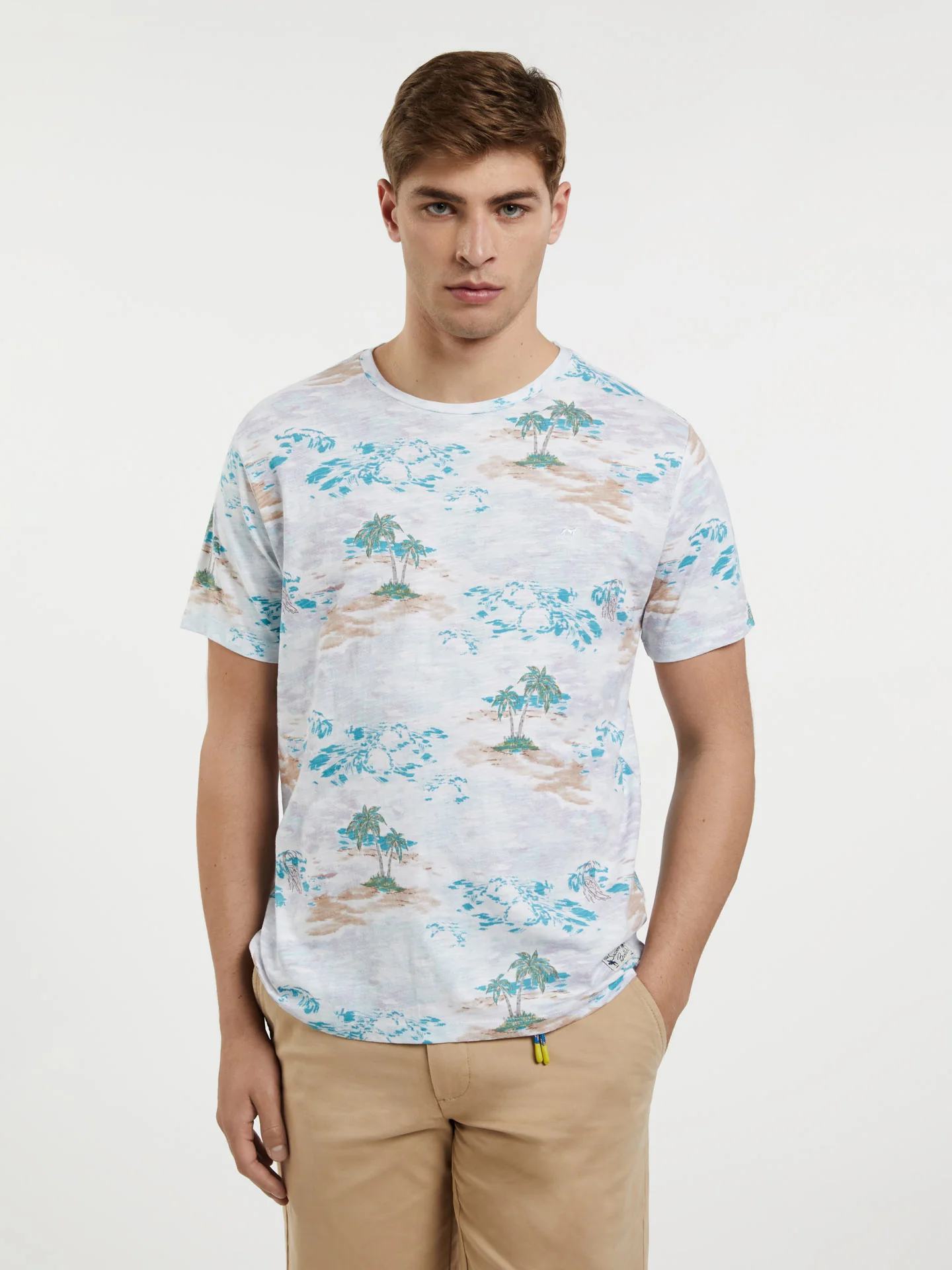 Respekt T-shirt With 'Desert Island' Print - Image 4
