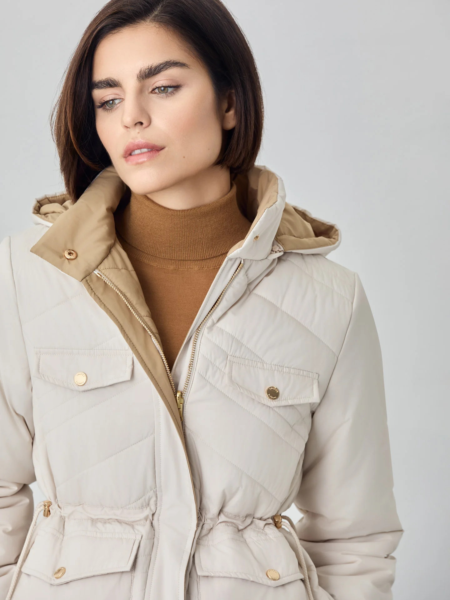Reversible Padded Jacket With Removable Hood - Image 3