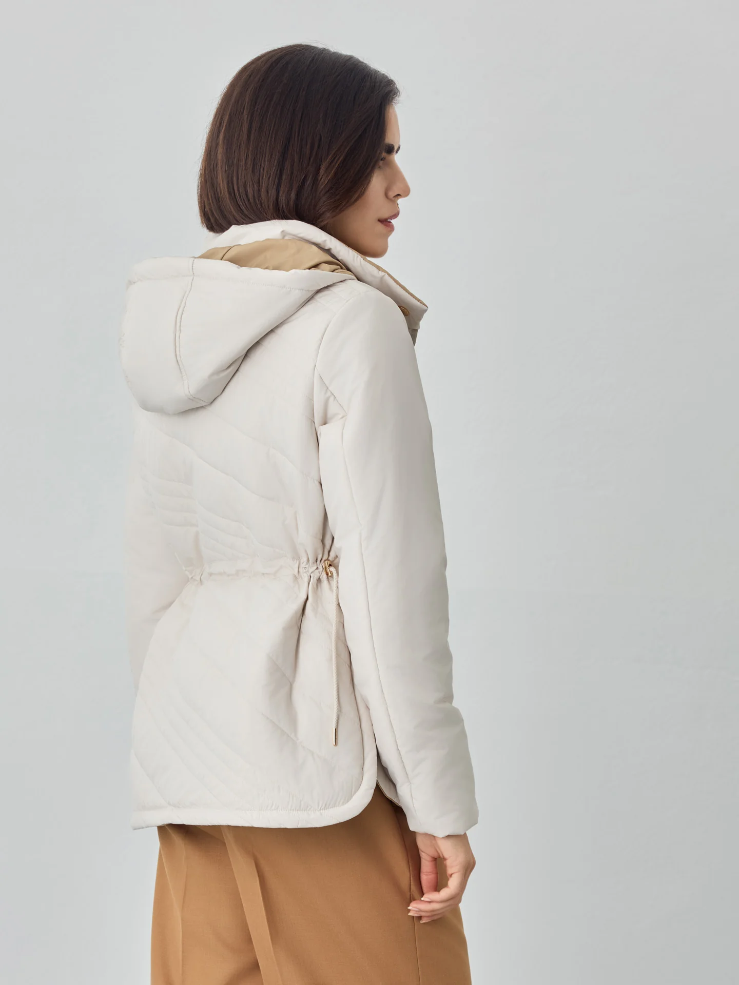 Reversible Padded Jacket With Removable Hood - Image 4