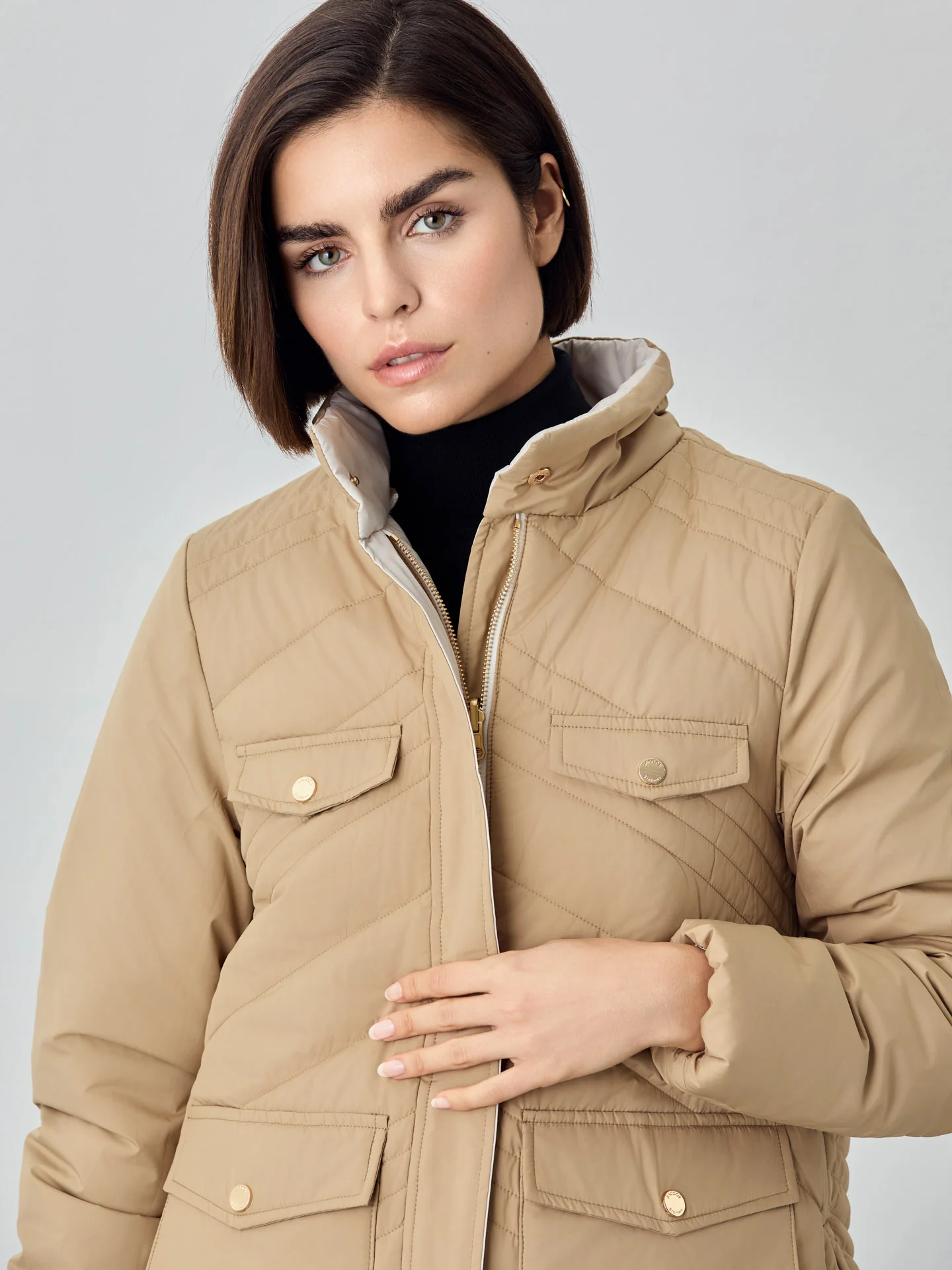 Reversible Padded Jacket With Removable Hood - Image 7