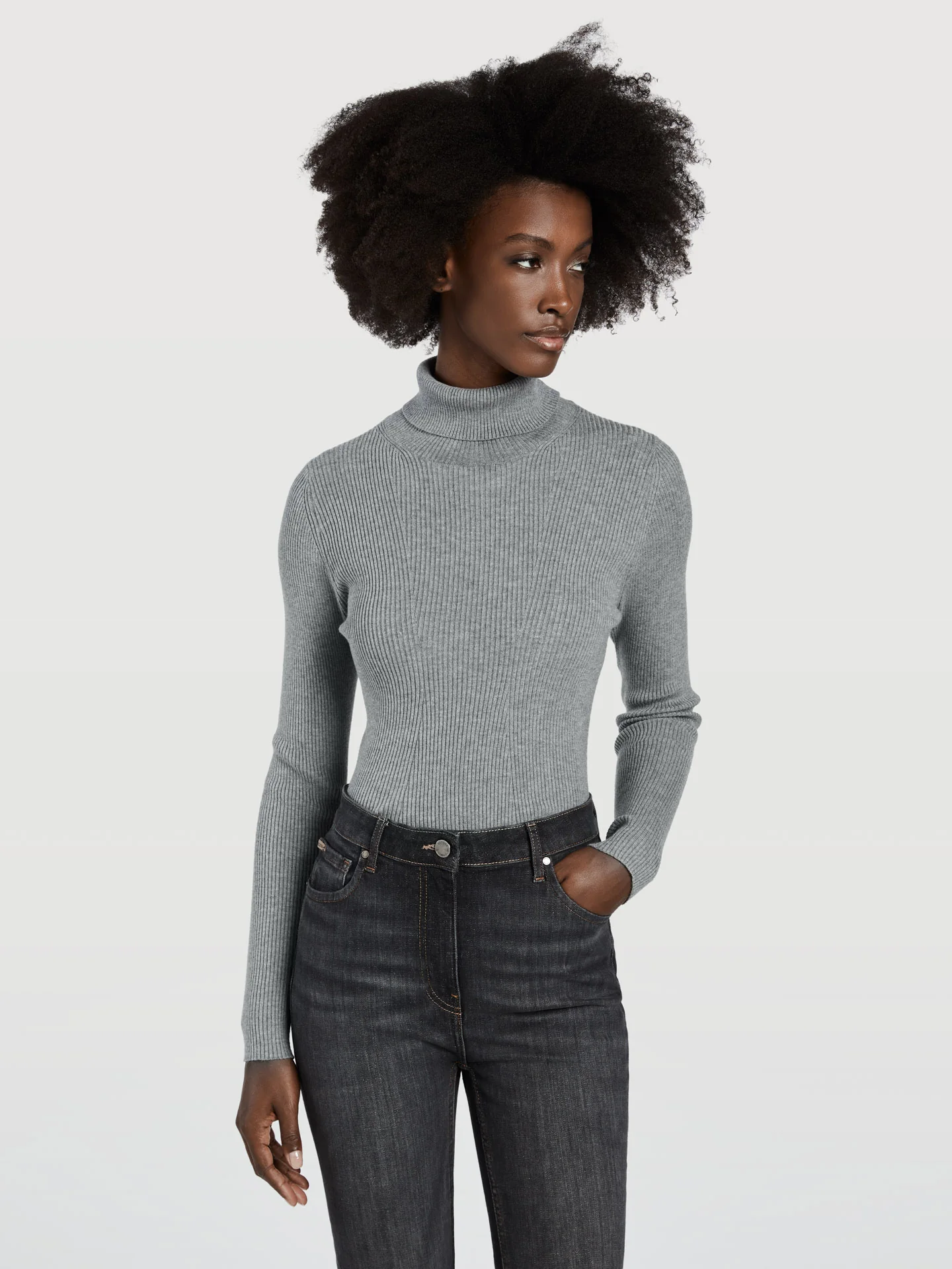 Rib Turtleneck Sweater - Image 4