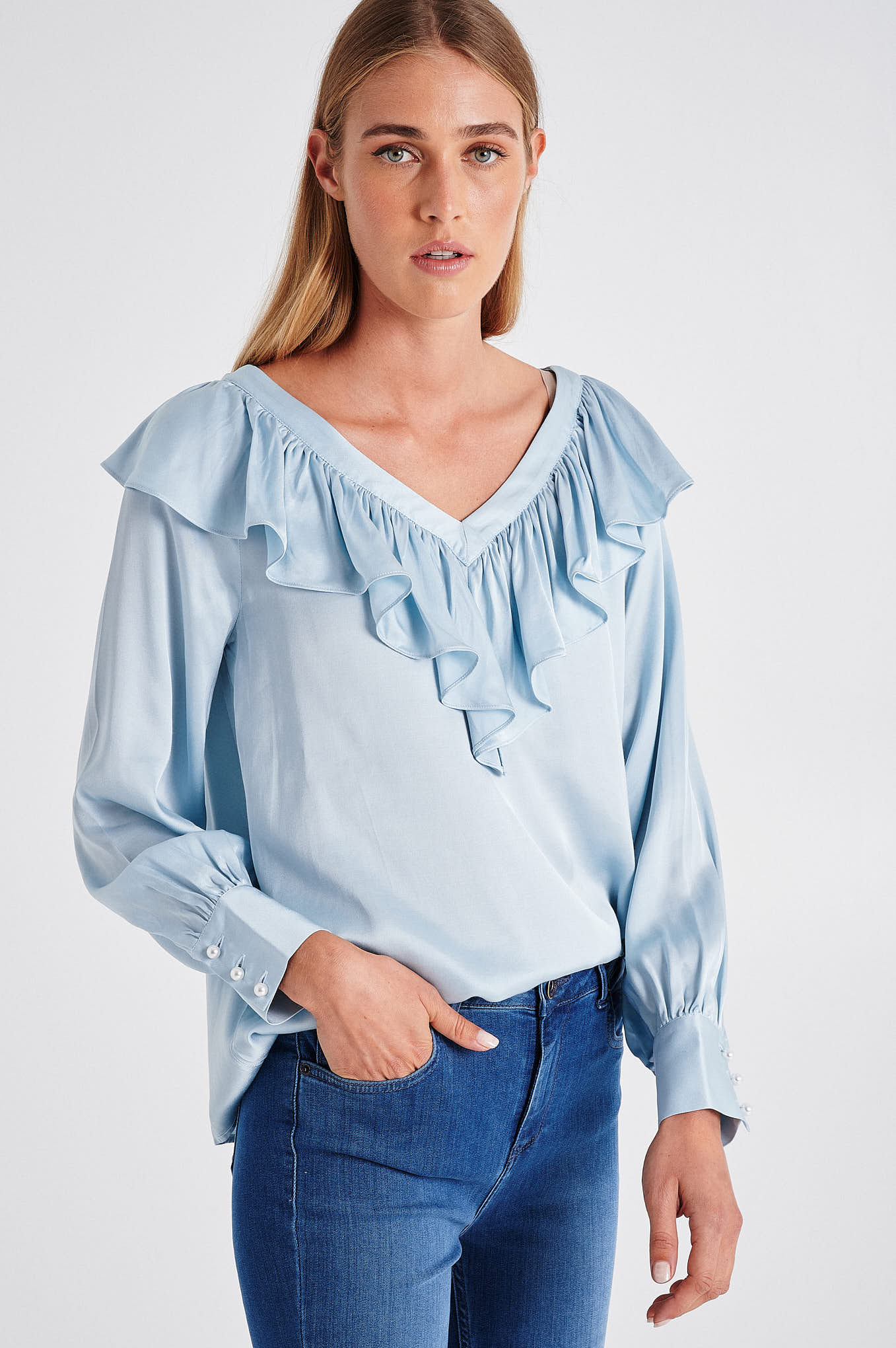 Ruffled blouse