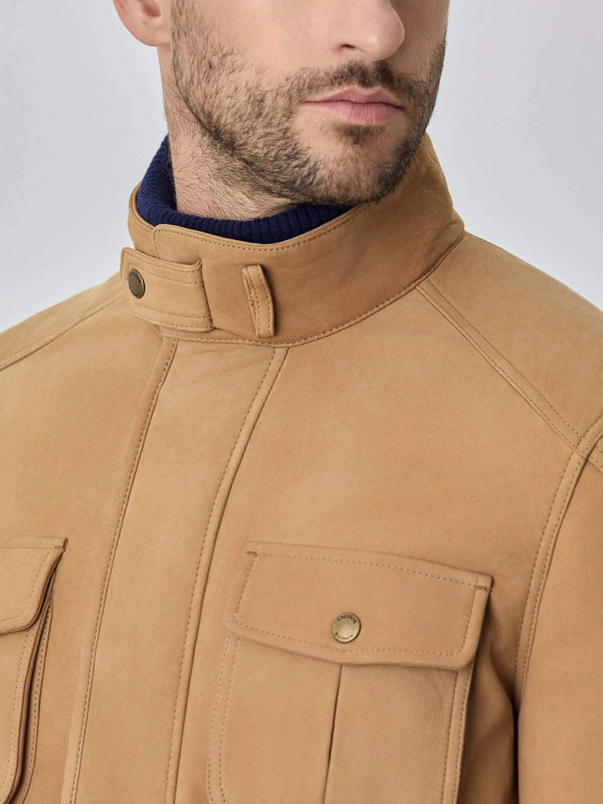Safari leather jacket - Image 3