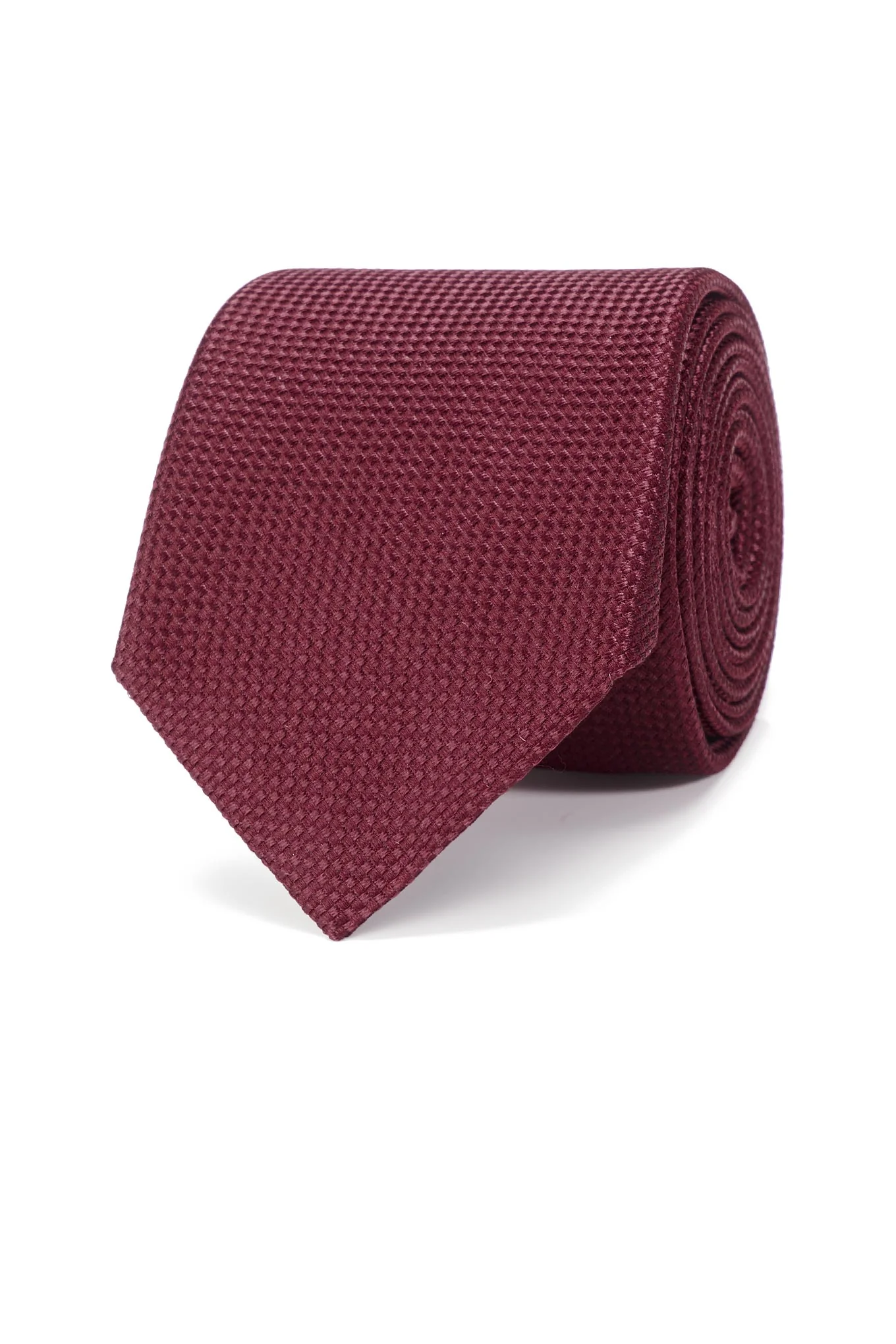 Semi Plain Tie 100% Silk 8cm - Image 5