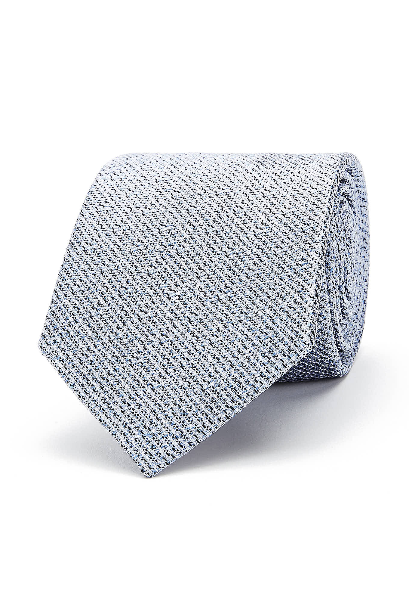 Semi Plain Tie 100% Silk 8cm - Image 7