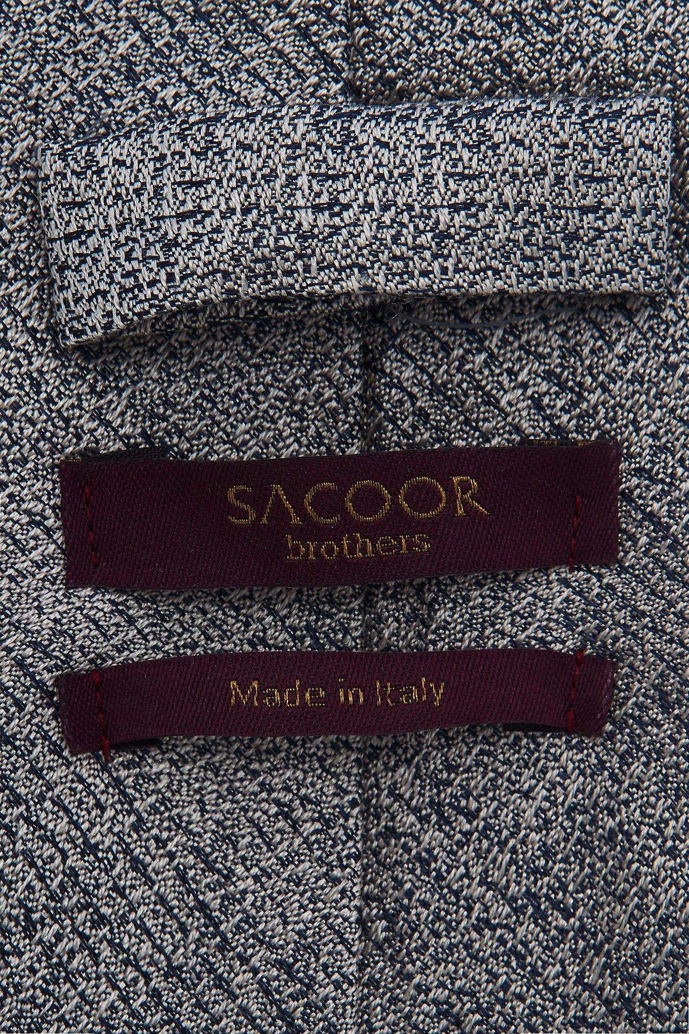 Semi Plain Tie 100% Silk 8cm - Image 4