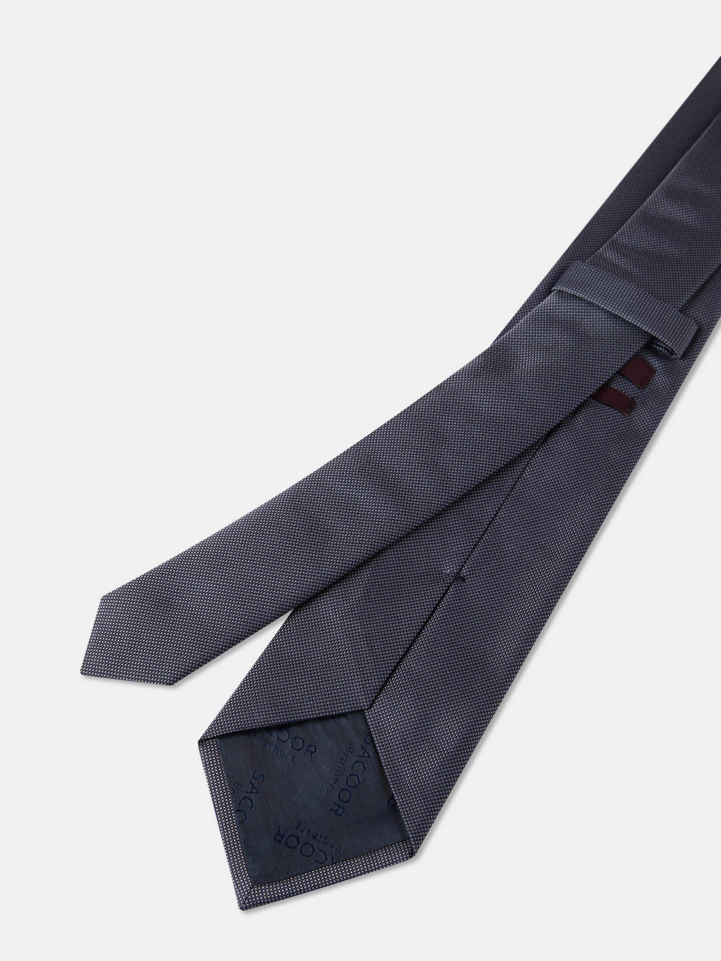 Semi Plain Tie 100% Silk 8cm - Image 2