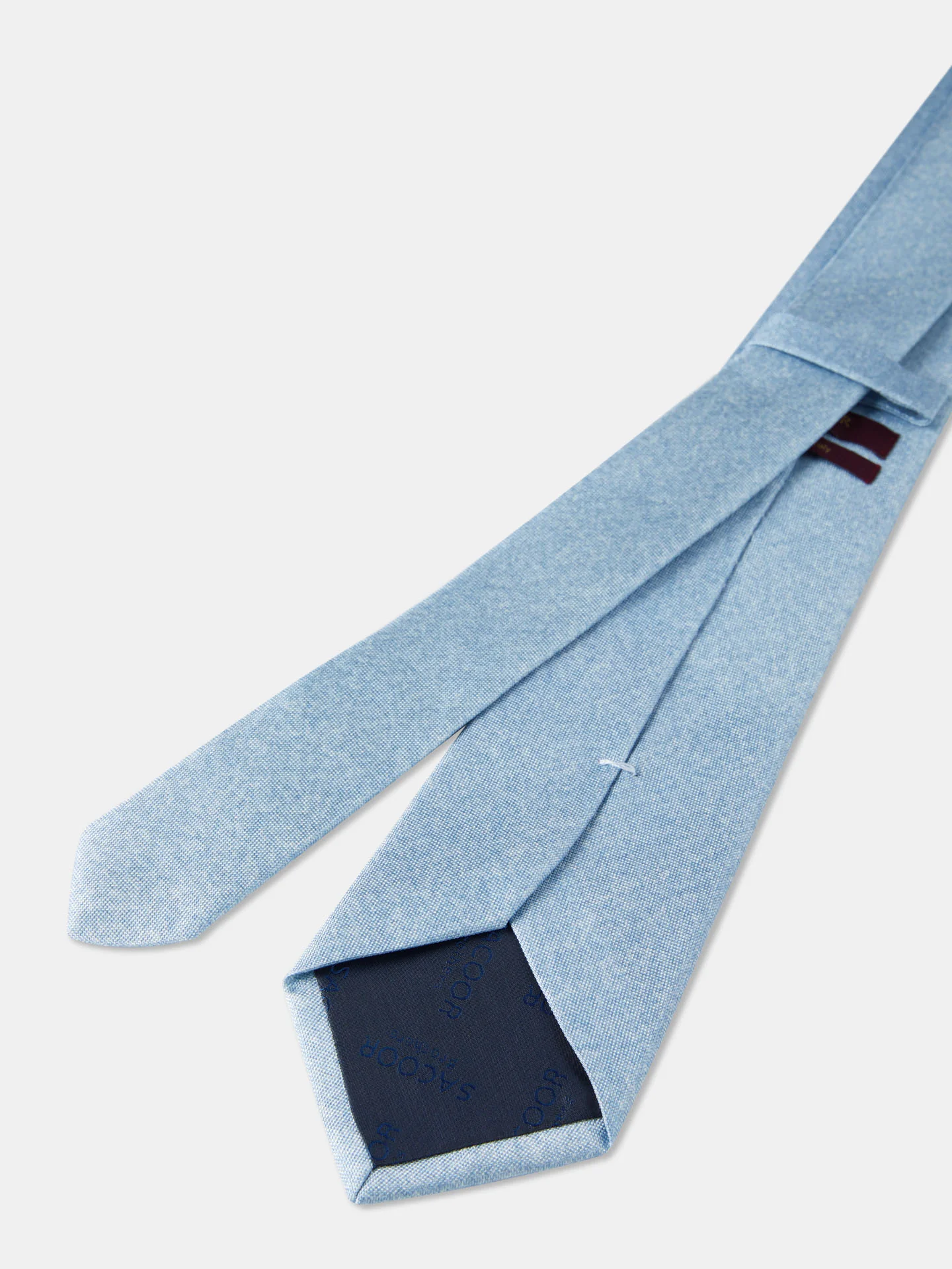 Semi Plain Tie 100% Silk 8cm - Image 10