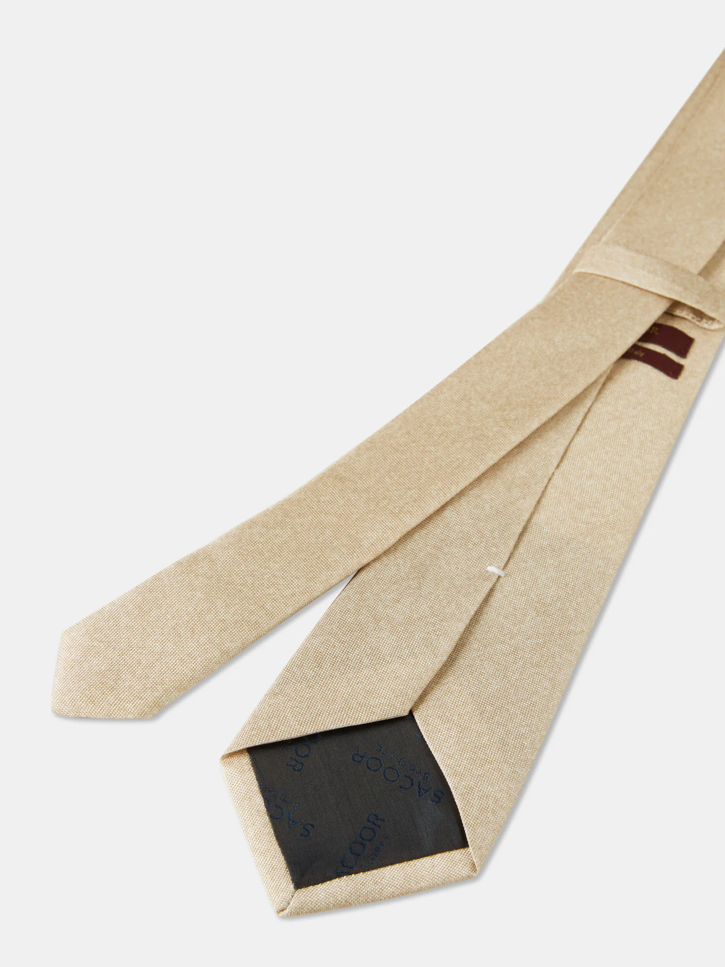 Semi Plain Tie 100% Silk 8cm - Image 2