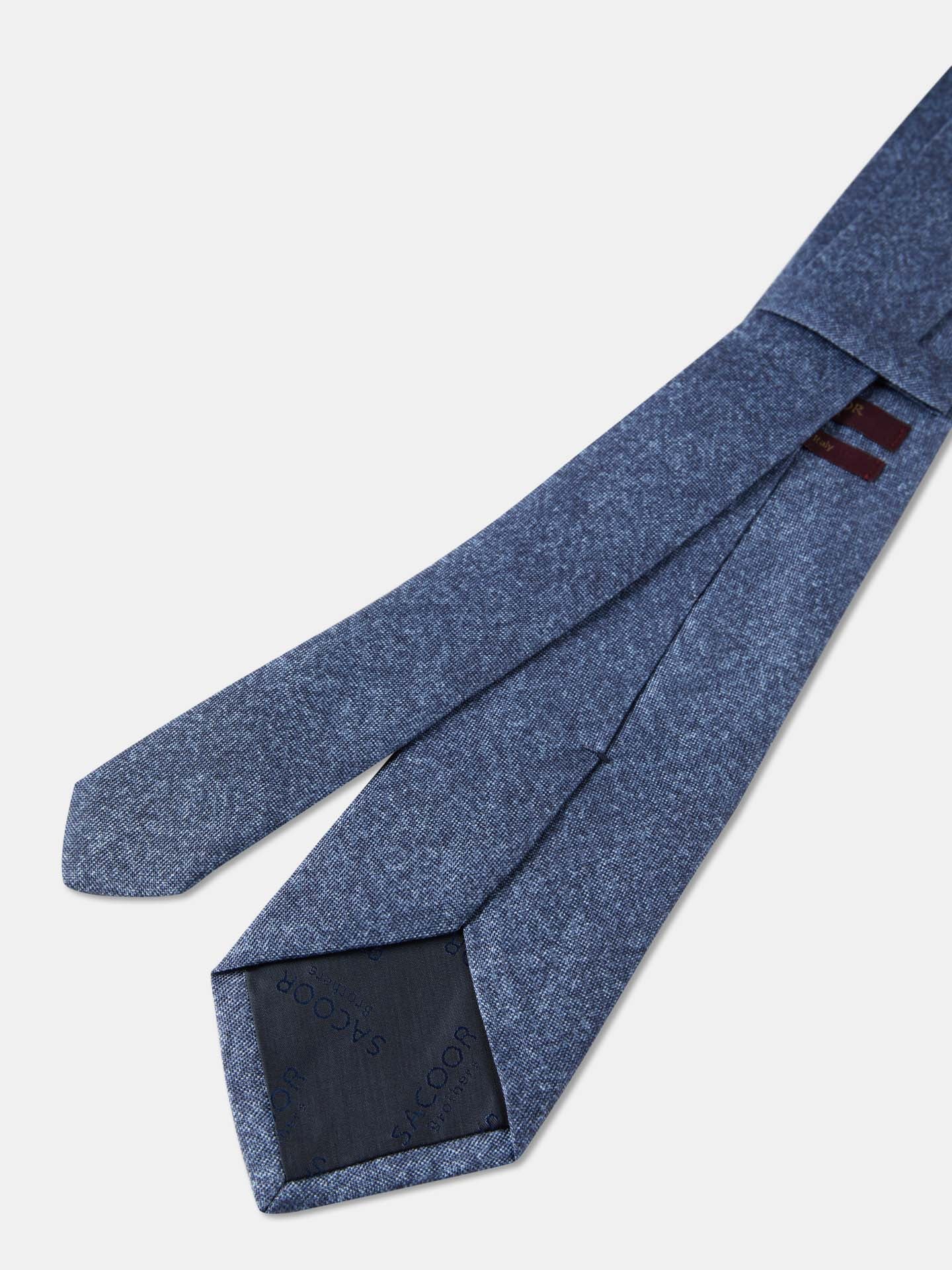 Semi Plain Tie 100% Silk 8cm - Image 4