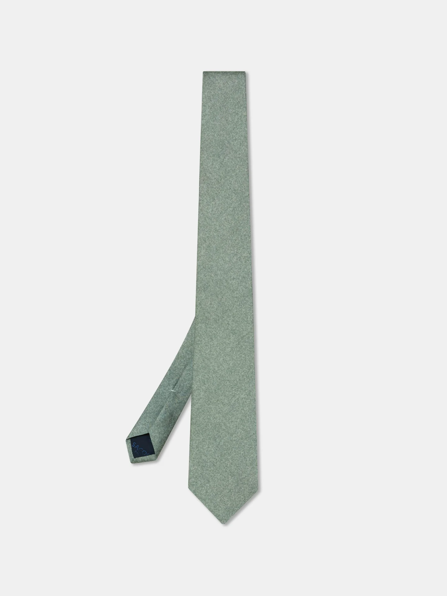 Semi Plain Tie 100% Silk 8cm - Image 5
