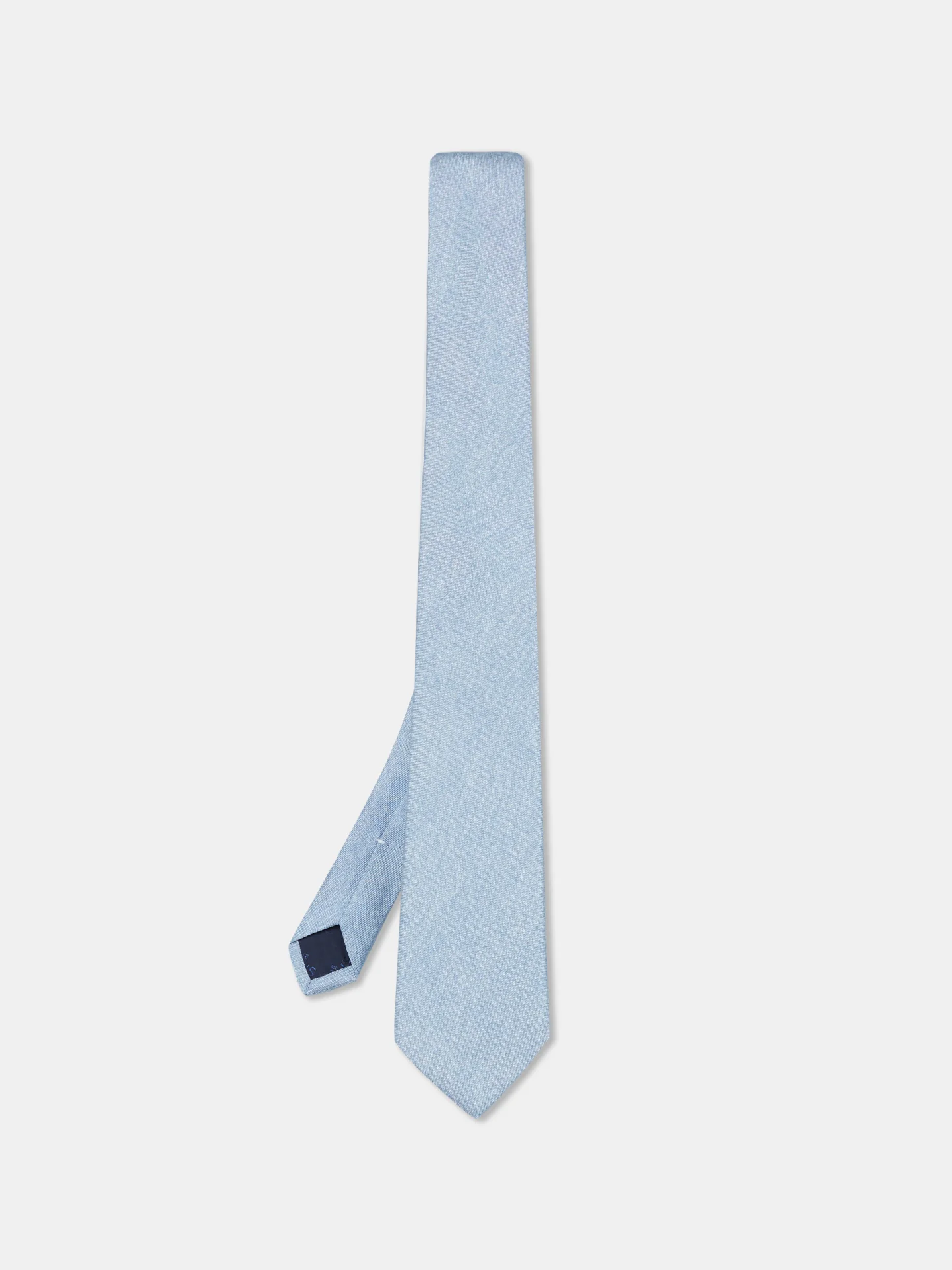Semi Plain Tie 100% Silk 8cm - Image 9