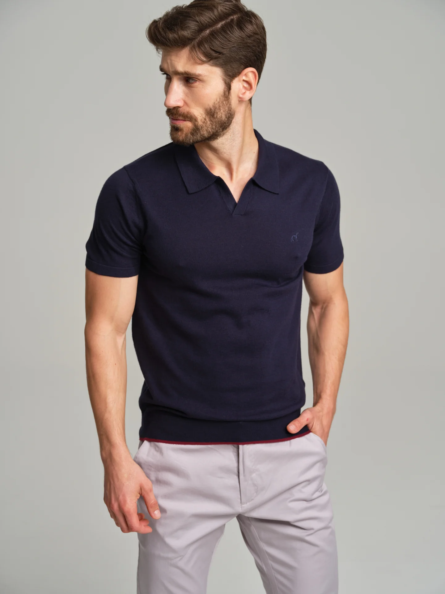 Short sleeve K-Easy polo sweater with Coolmax yarn - Image 5