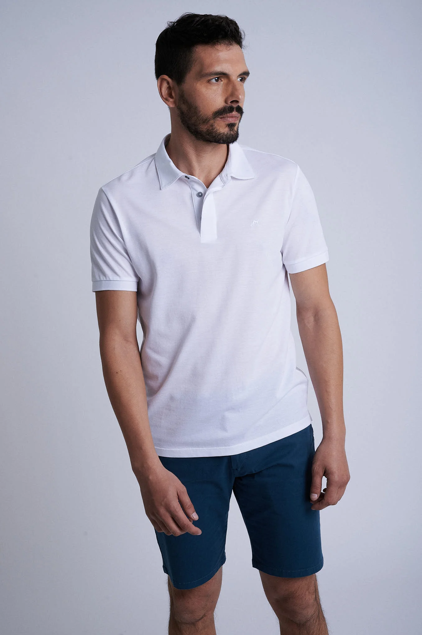 Short sleeve mercerized cotton polo piquet - Image 18