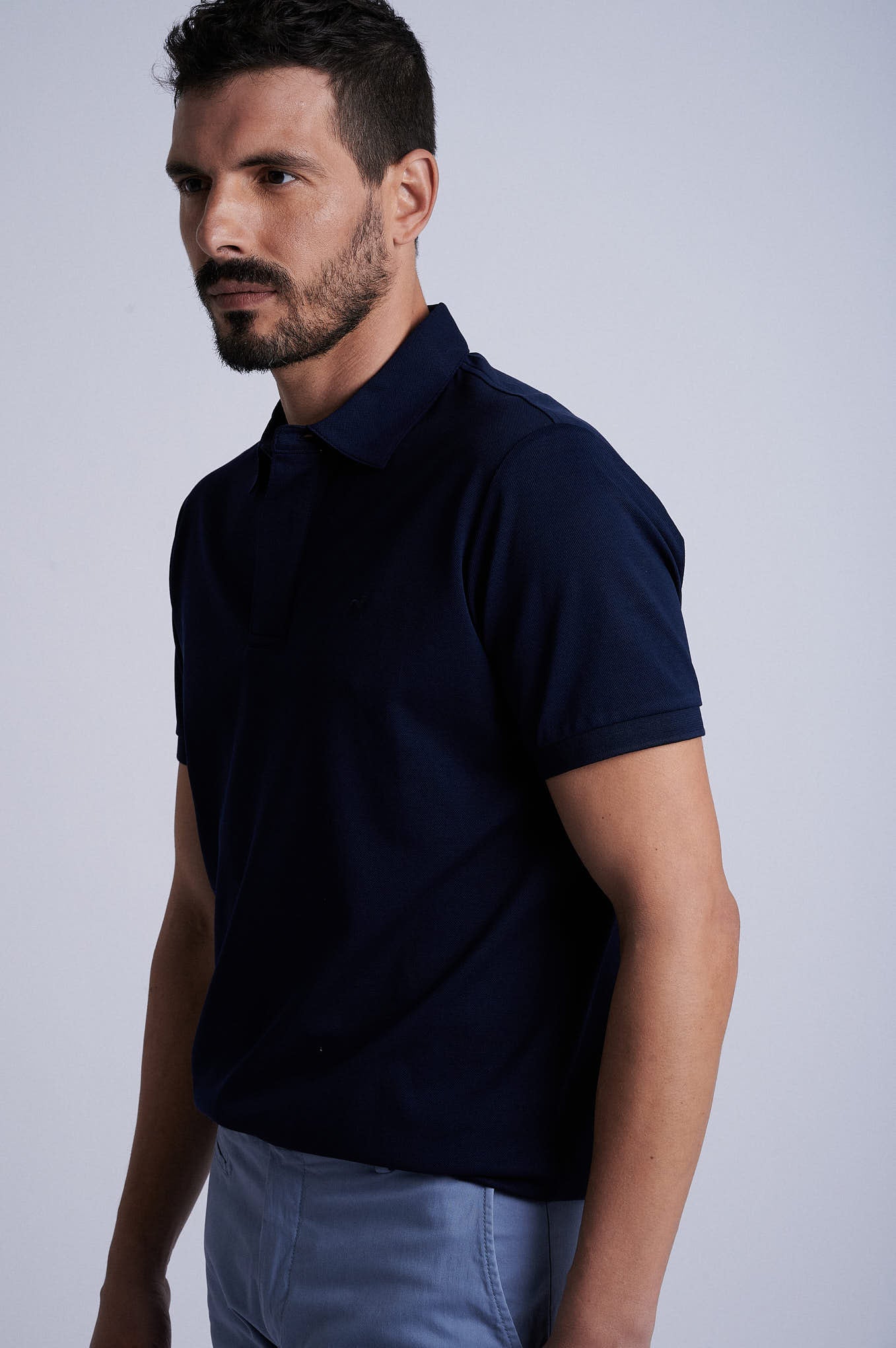 Short sleeve mercerized cotton polo piquet - Image 3