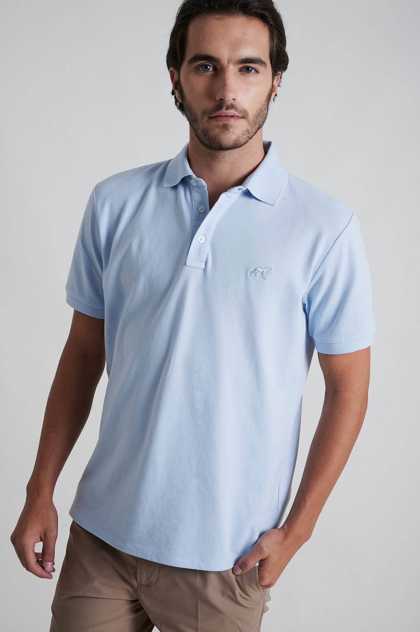 Short sleeve organic cotton polo piquet - Image 37