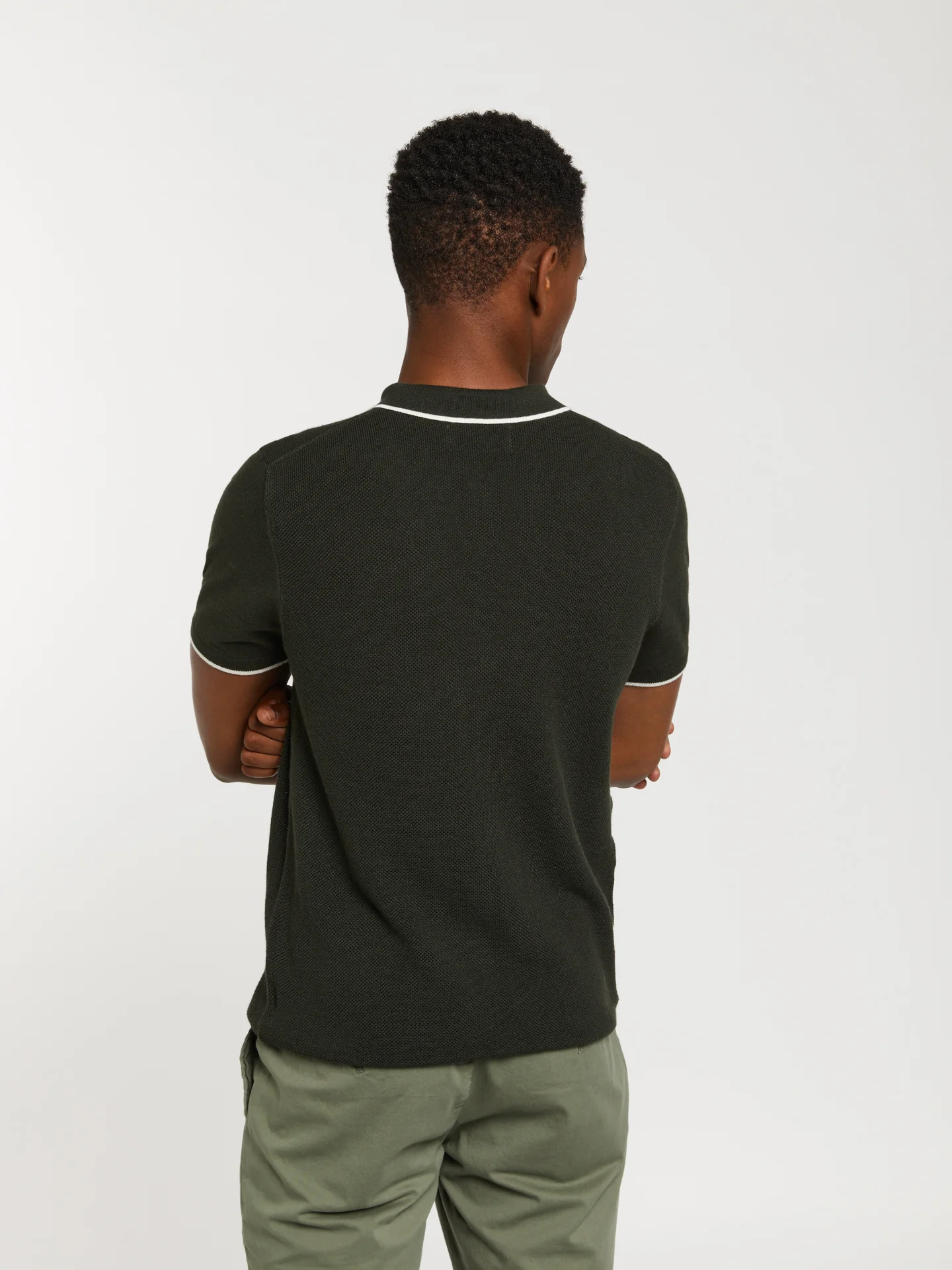 Short sleeve polo sweater - Image 3